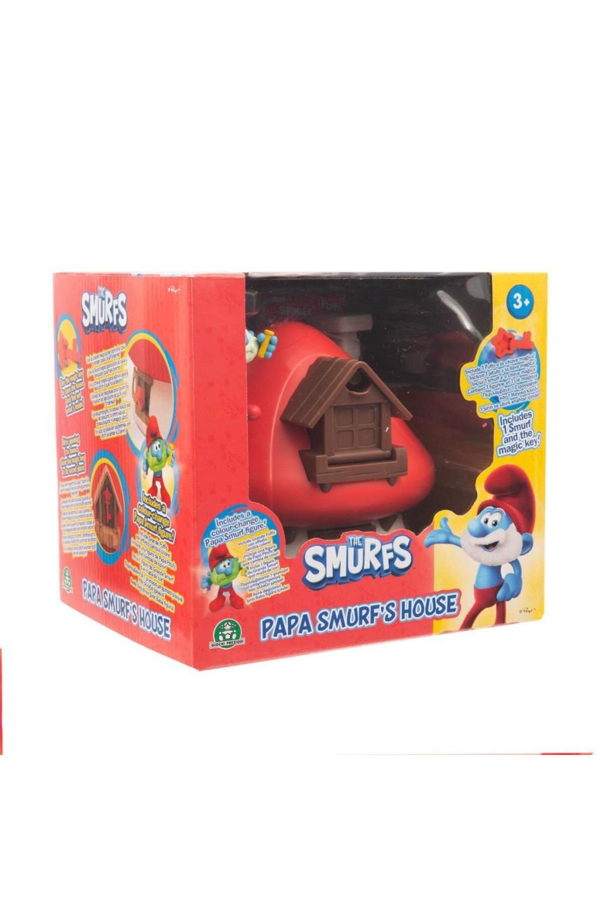 MR RZN STORE PUF40000 Şirinler Şirin Baba Mantar Evi Oyun Seti
