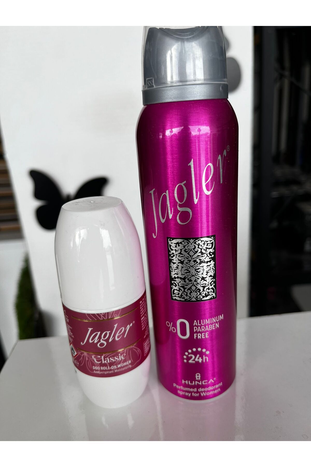 GZM PARFÜM JAGLER KADIN 2 Lİ SET DEODORANT VE CLASSİC ROOL ON