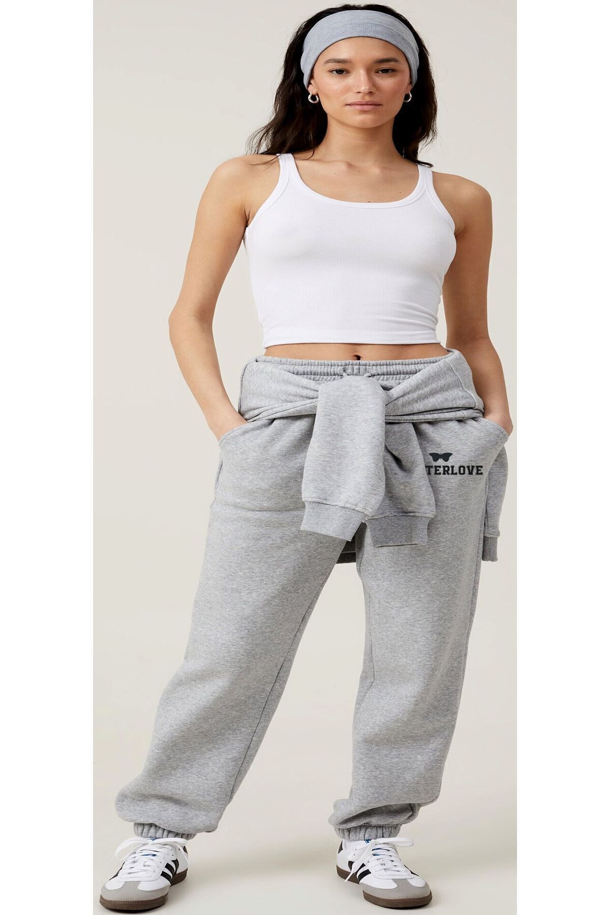 HOFFNUNG Jogger 3 Iplık Butterlove Örme Kumaş Şardonlu Eşofman Altı