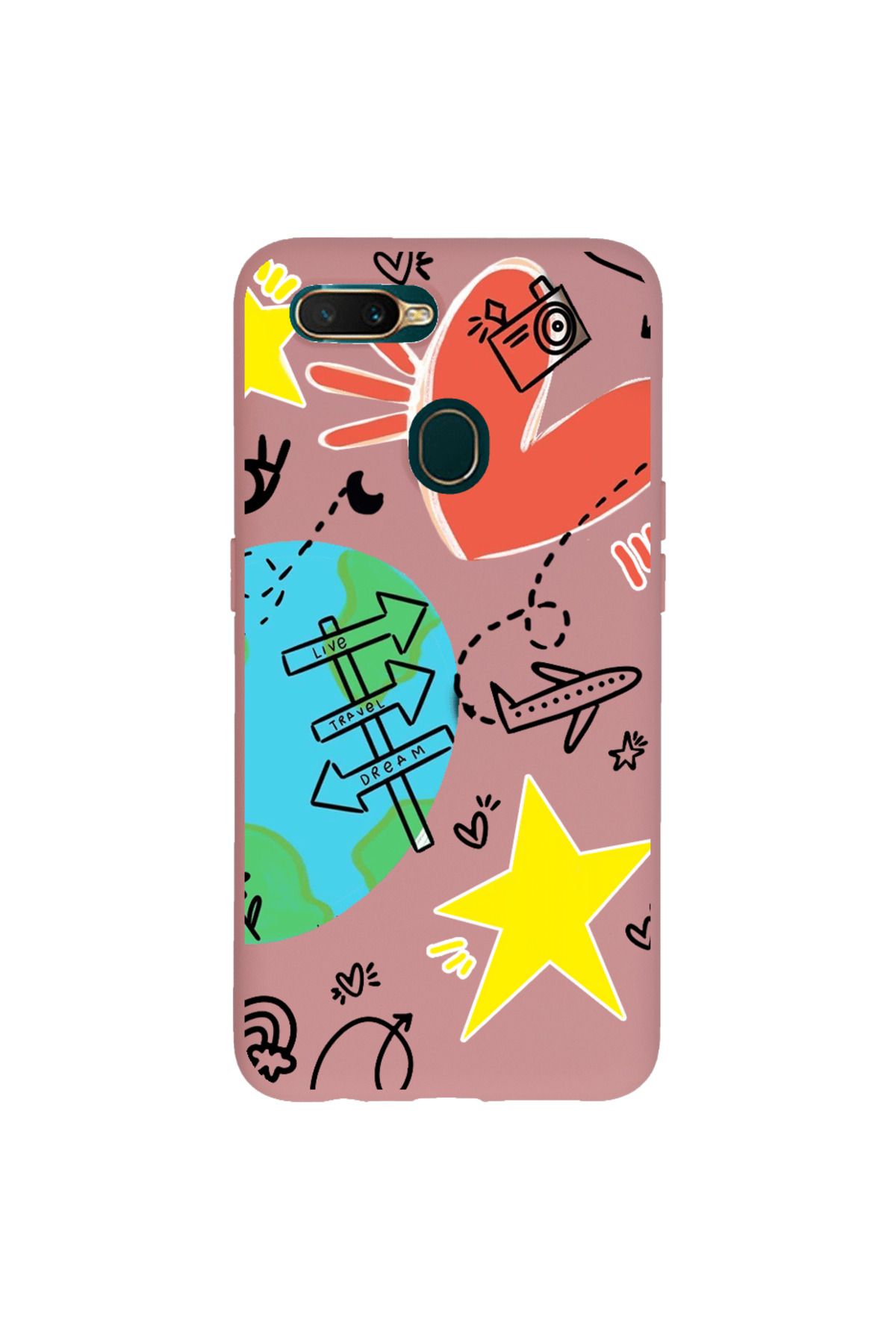 Royaleks Oppo A15 Lansman Kılıf - World