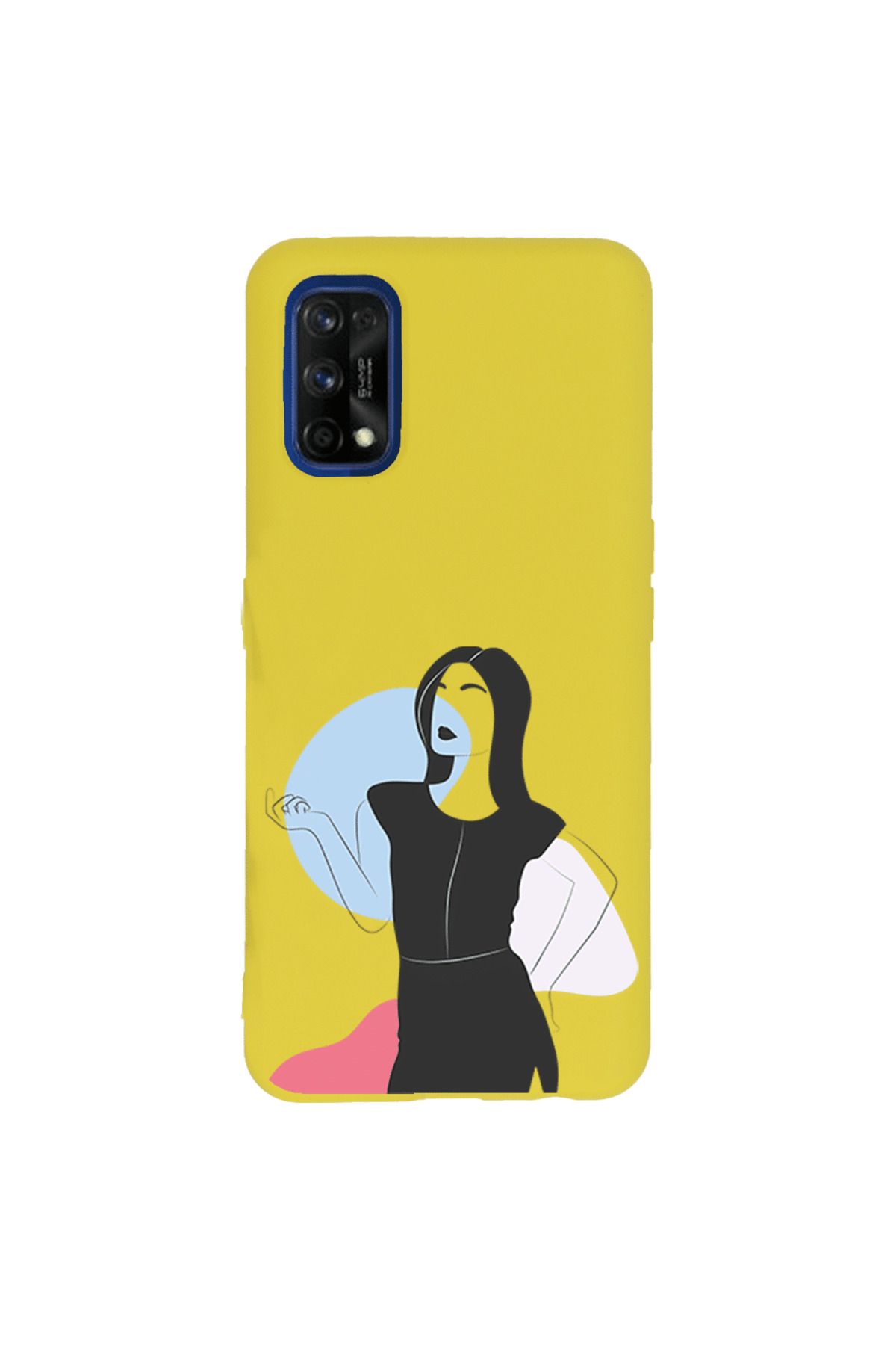 Royaleks Realme 7 Pro Lansman Kılıf - Art Woman 1