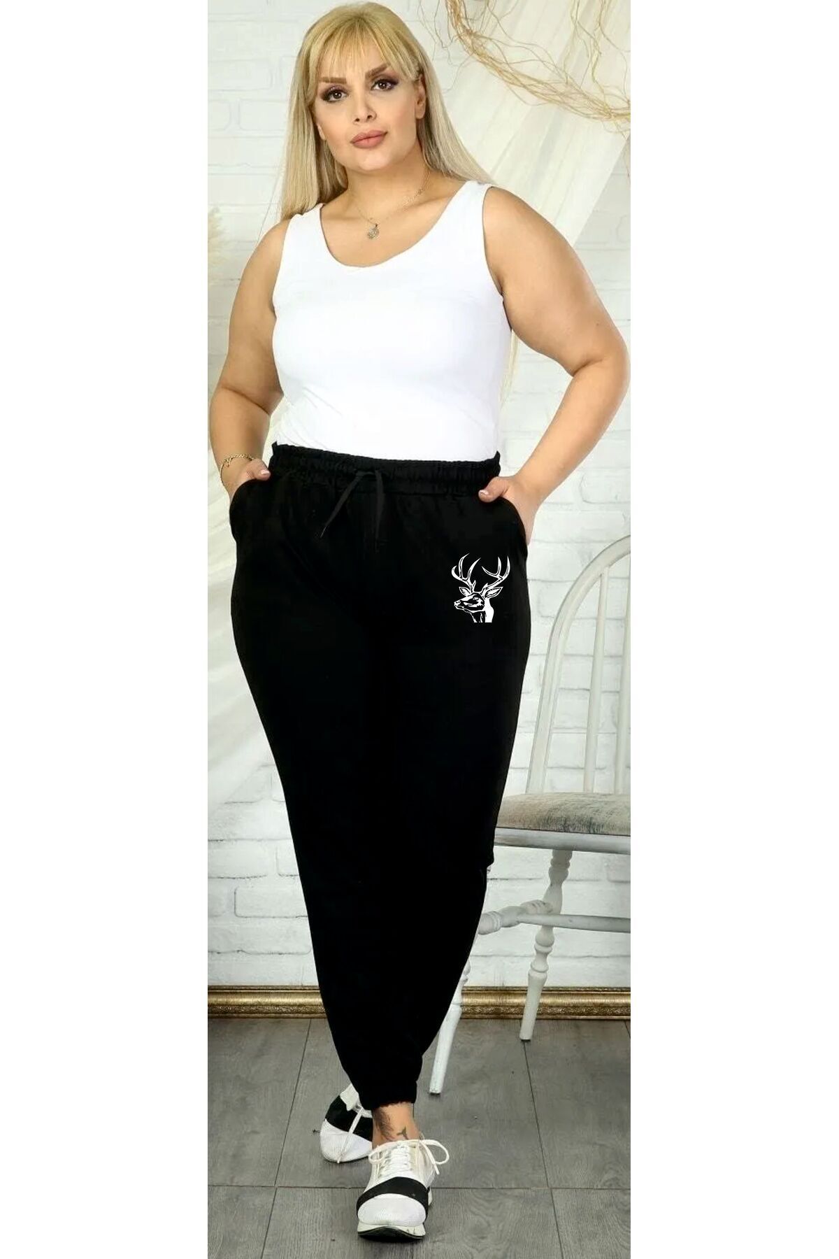 HOFFNUNG Jogger Montana Black 2 Iplik Örme Kumaş Şardonlu Eşofman Altı