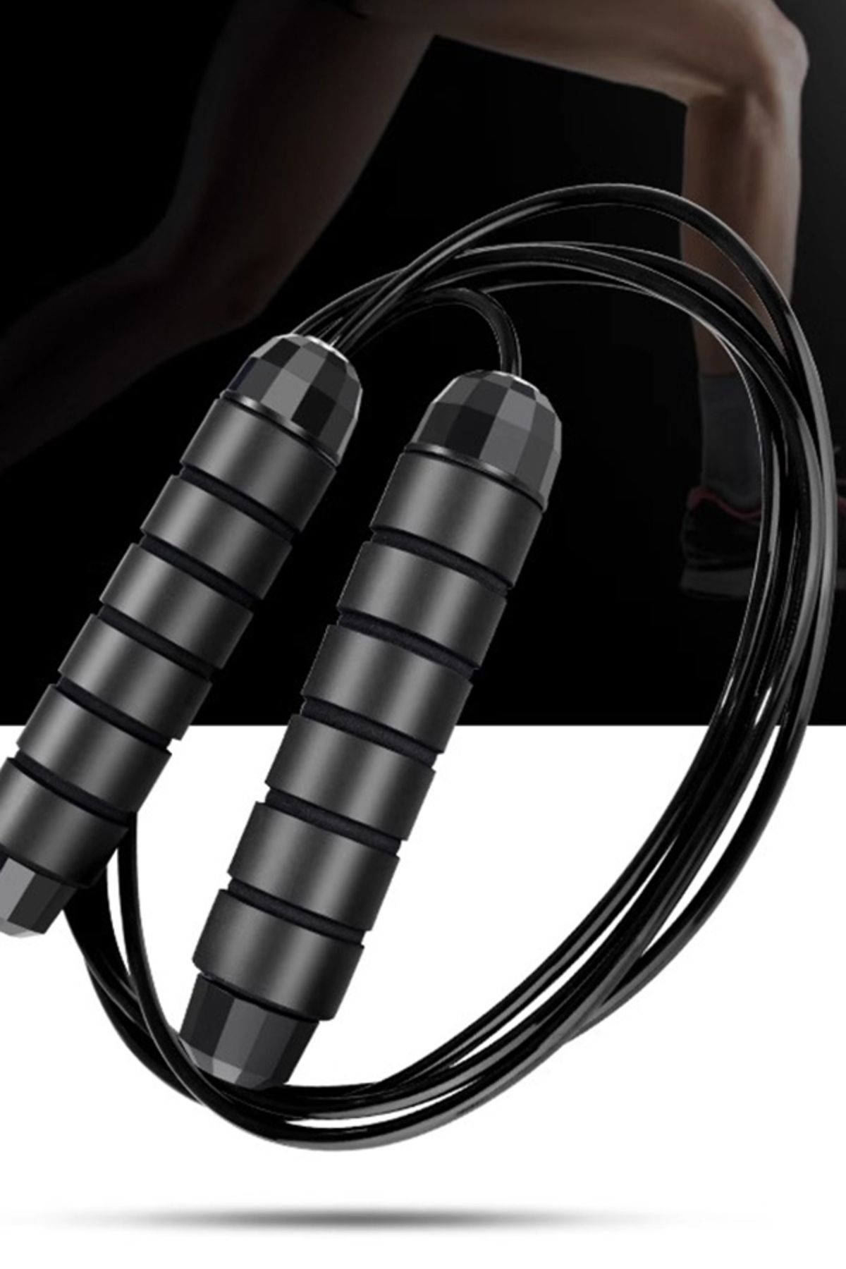 MAVIGOK-Weighted Speed Jump Rope with Memory Foam Handles for Effective Cardio and Training 4
