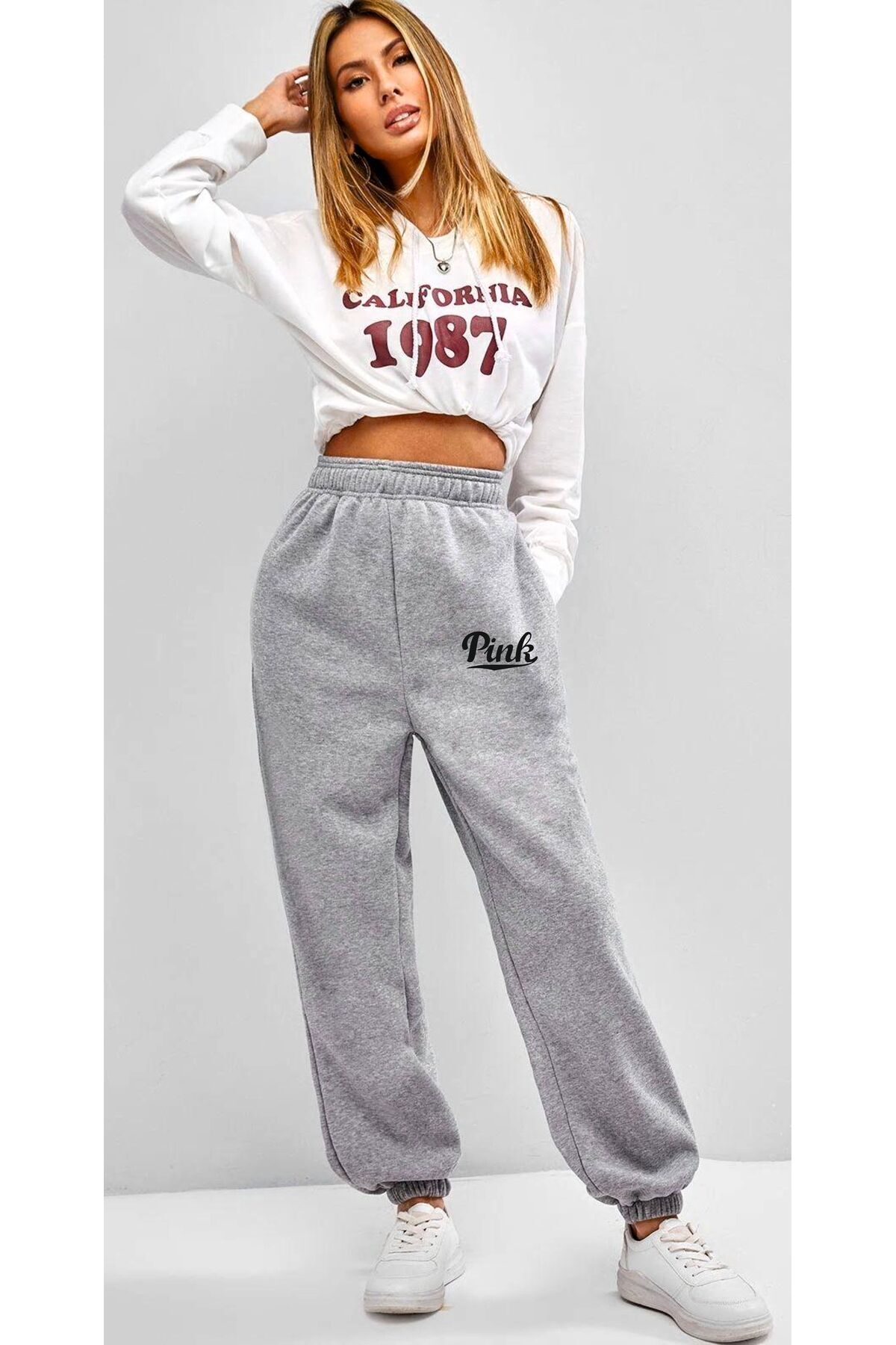 HOFFNUNG Jogger Pınk Unisex Jogger Eşofman Altı