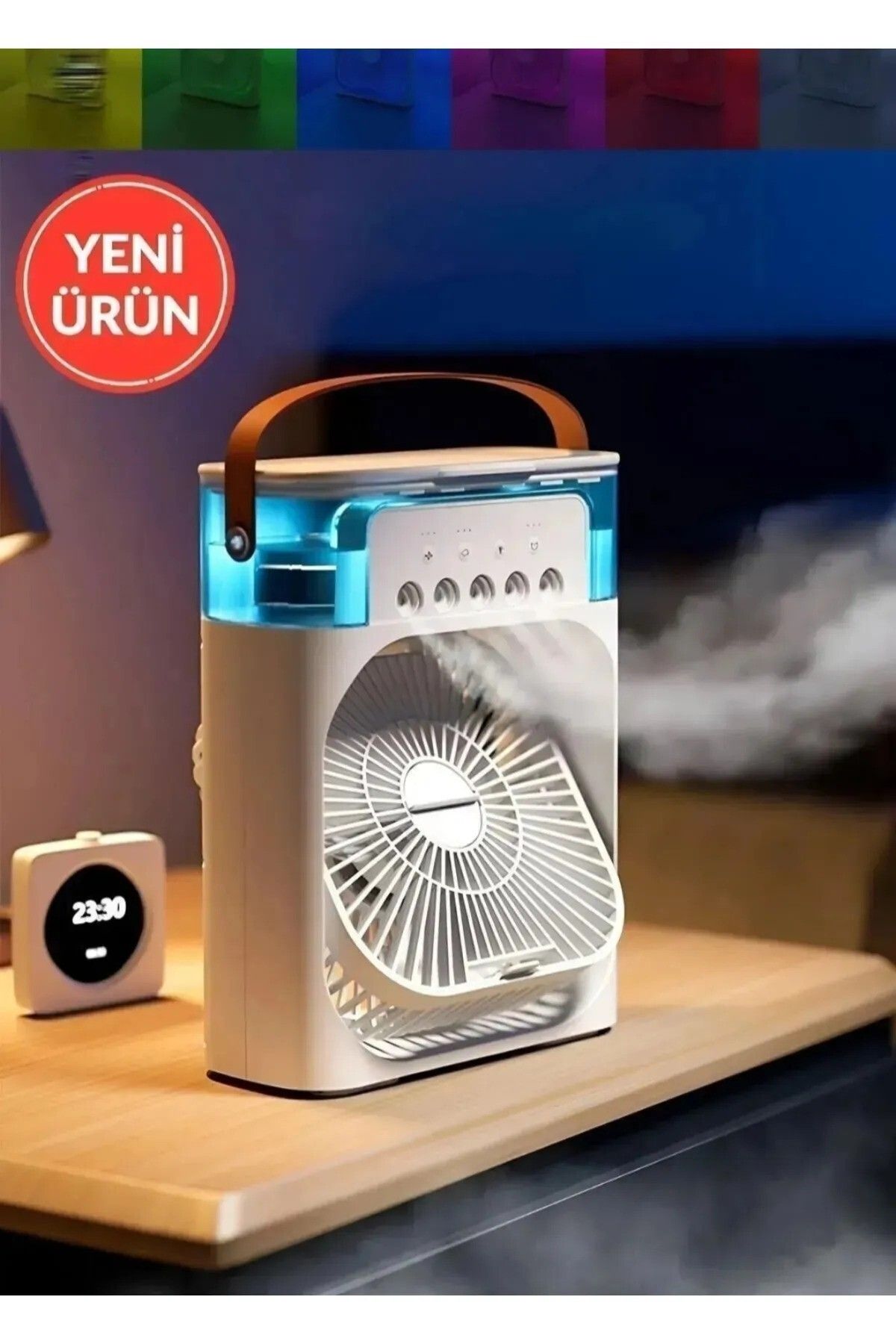 meltobe Ultrasonik Hava Vantilatörü Nemlendirici Fan Buhar Makinesi Rgb