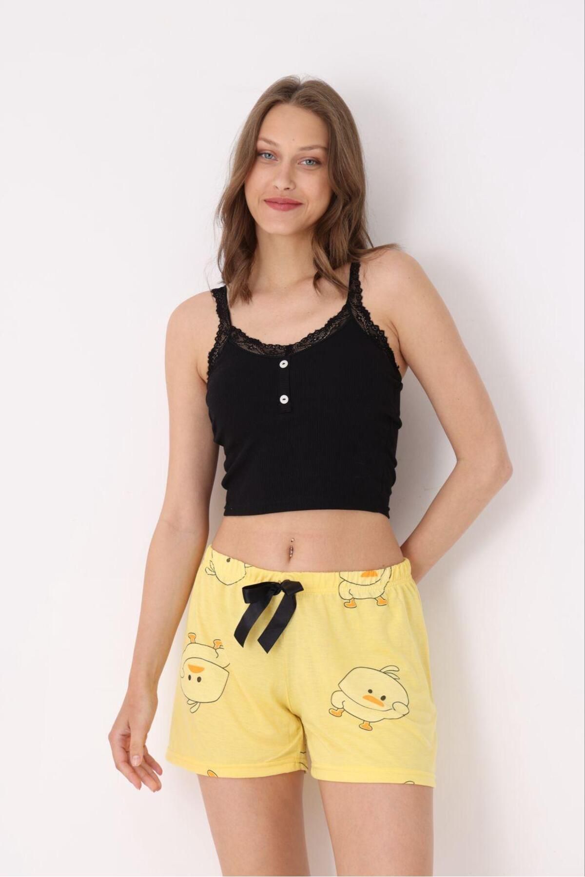 viskon şort pijama altı - 2