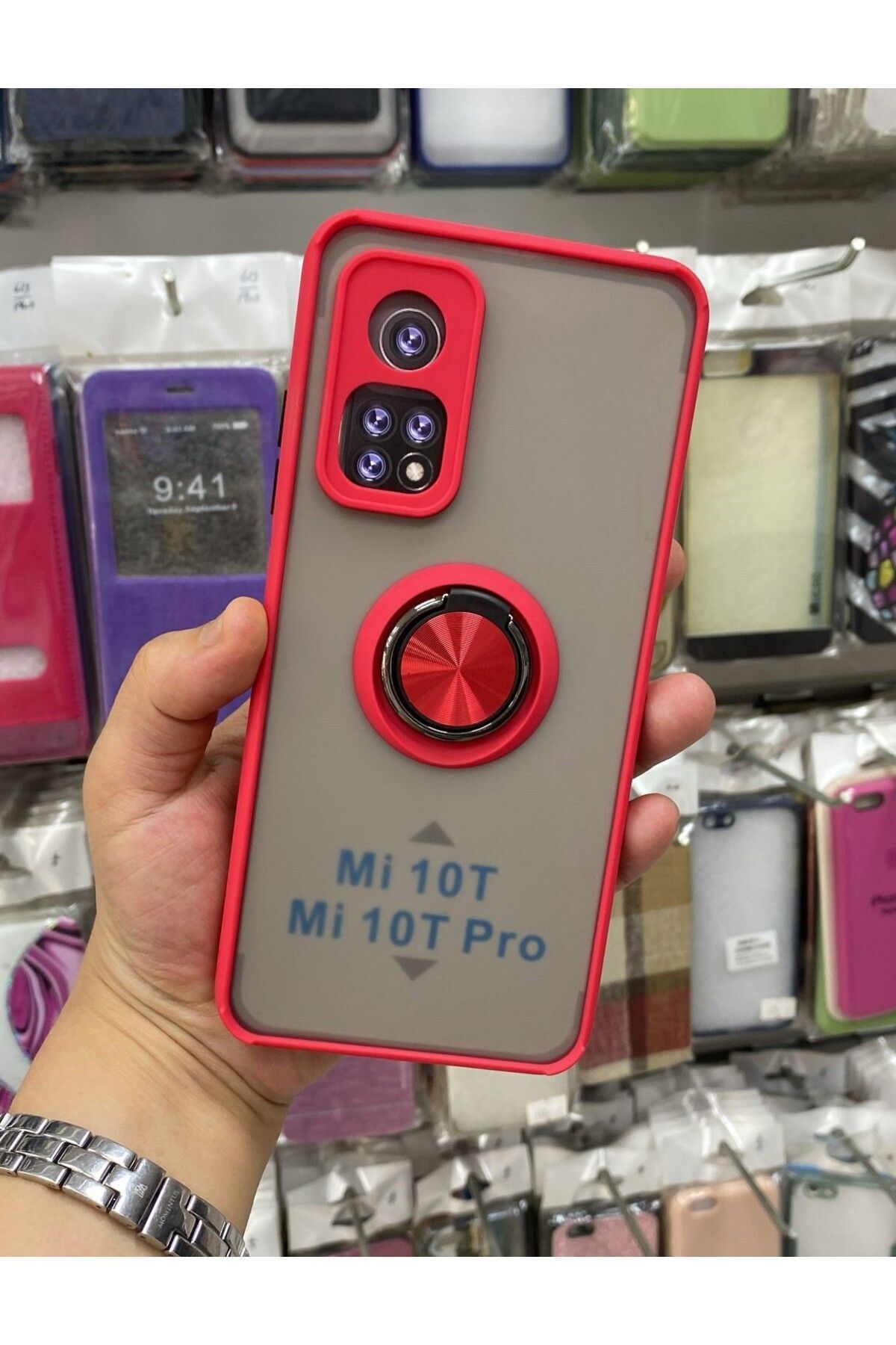 TECNOTREND Xiaomi Mİ 10T/ Mİ10T PRO Uyumlu Kılıf Montreal Yüzüklü Silikon Kapak