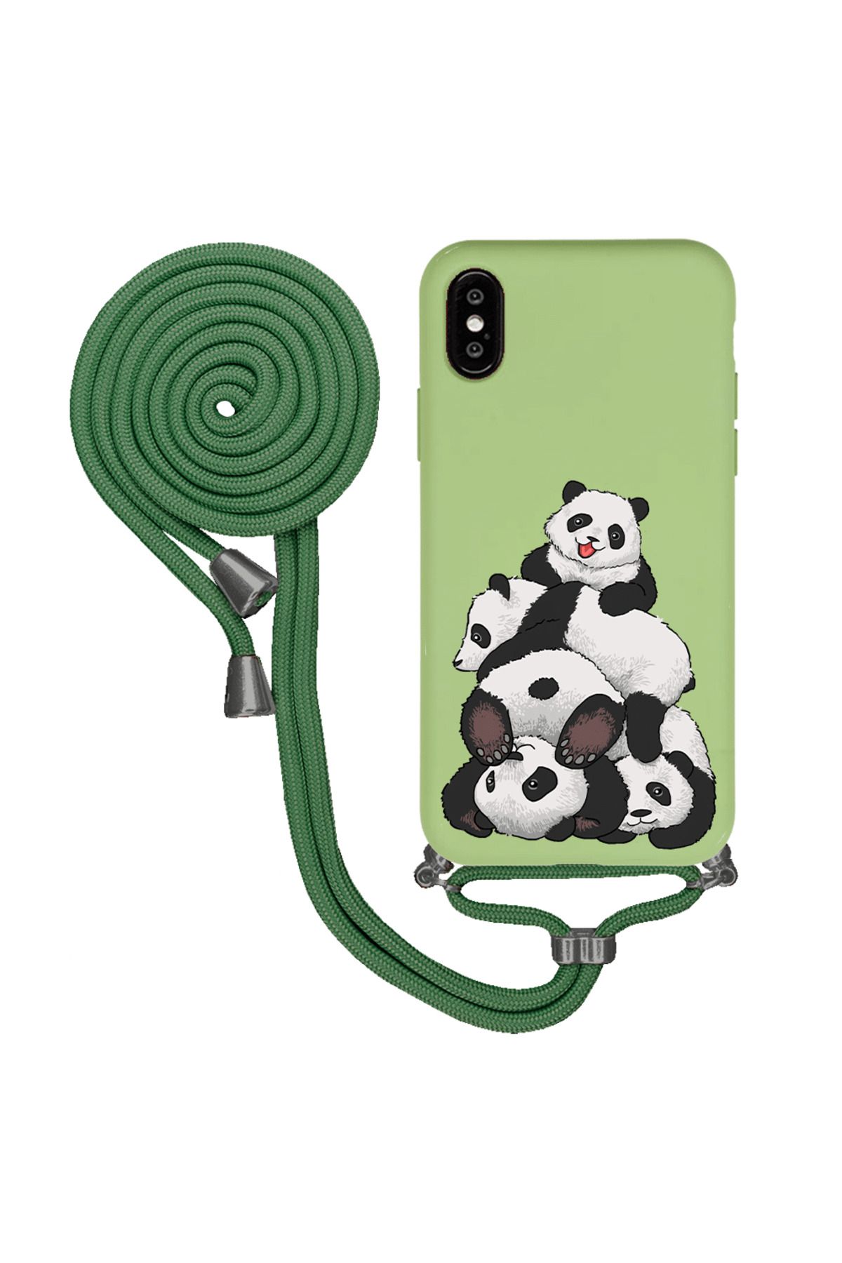 Royaleks iPhone XS Max İpli Lansman Kılıf - Cute Pandas