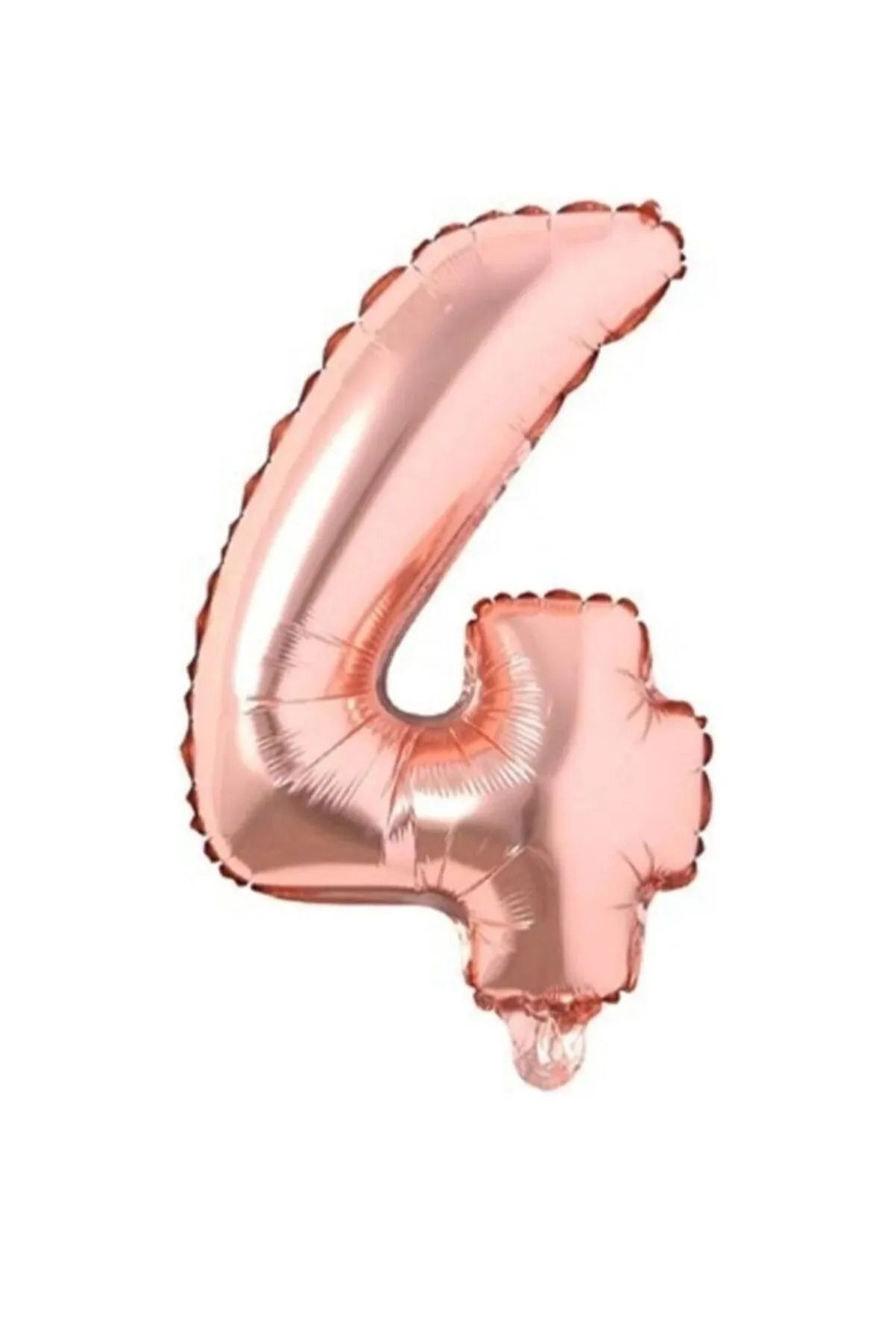 FOKUL Rose Gold 100 Cm 40 Inç 4 Yaş Büyük Folyo Balon Doğum Günü Partisi Yaş Balonu