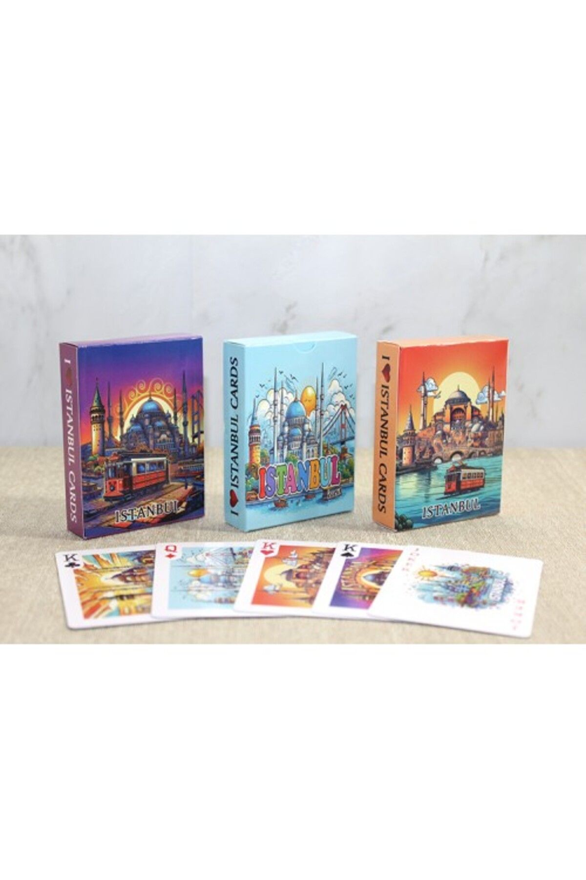 Mu Art Ahşap İstanbul Temalı Oyun Kartı