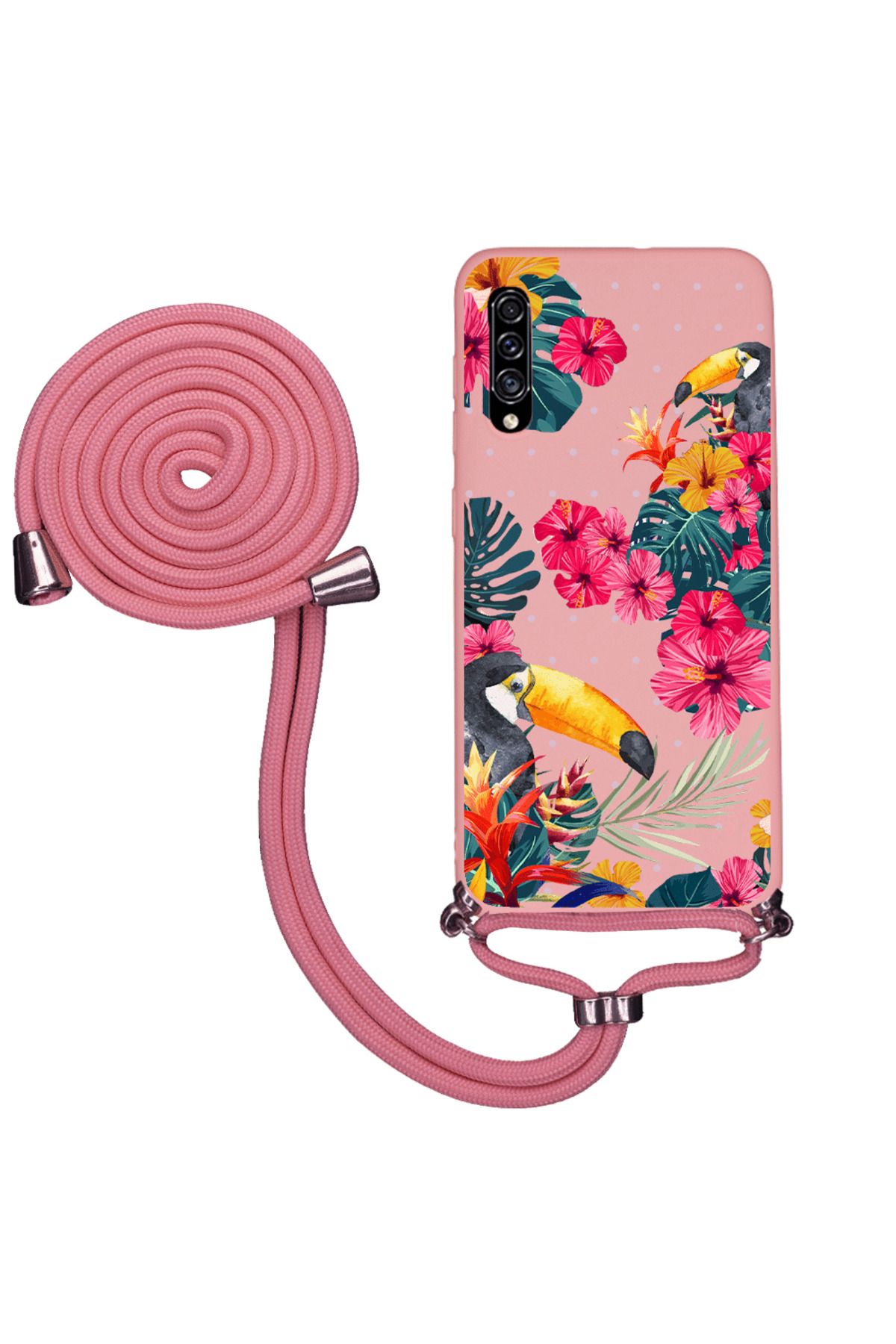 Royaleks Samsung A30s İpli Lansman Kılıf - Tropical