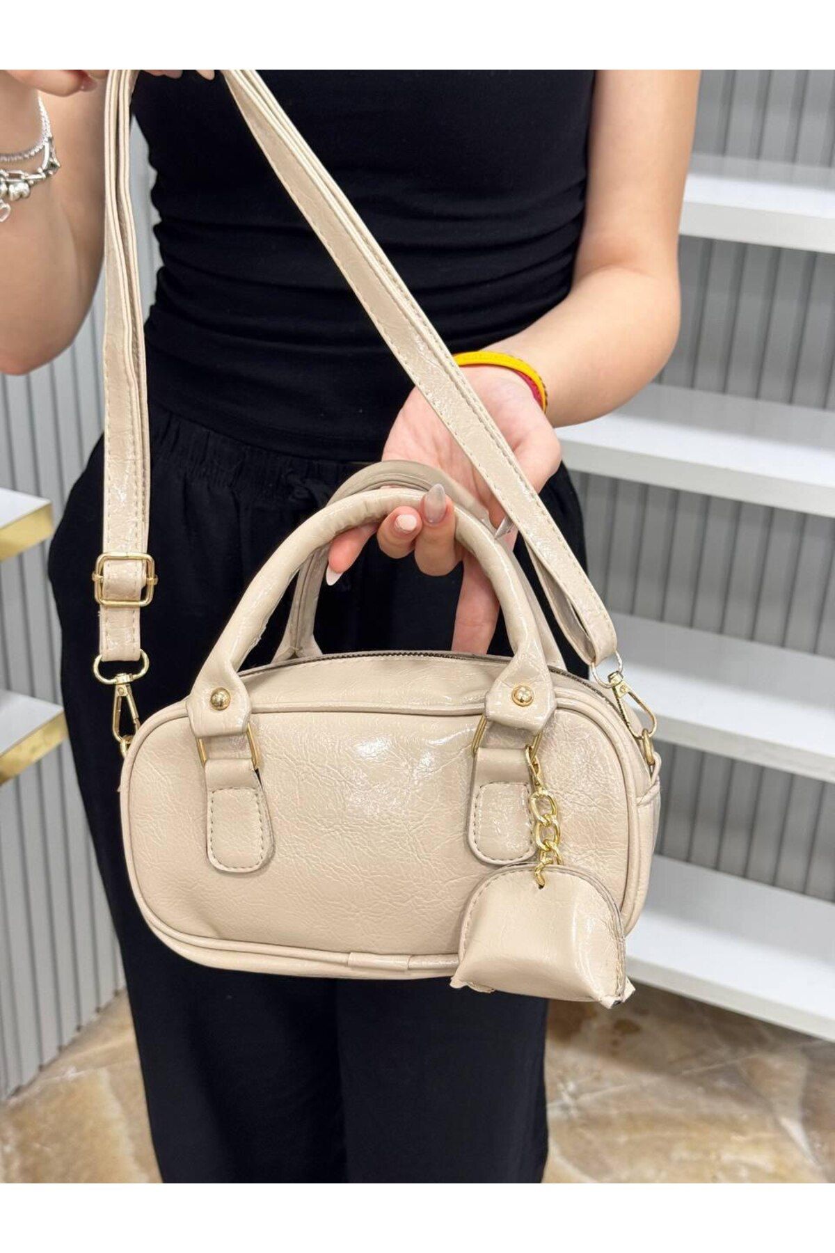 bynarincollection günlük cüzdanlı model kol çantası