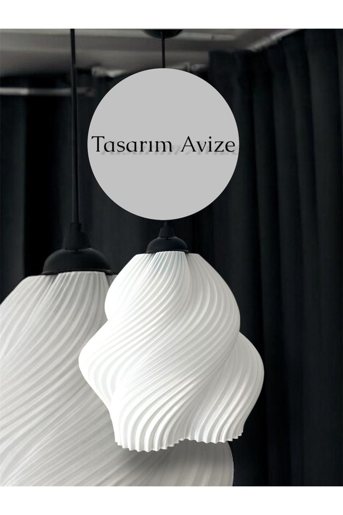 Bilgin Üretim İnce Spiral Formlu Avize - PETG Filament
