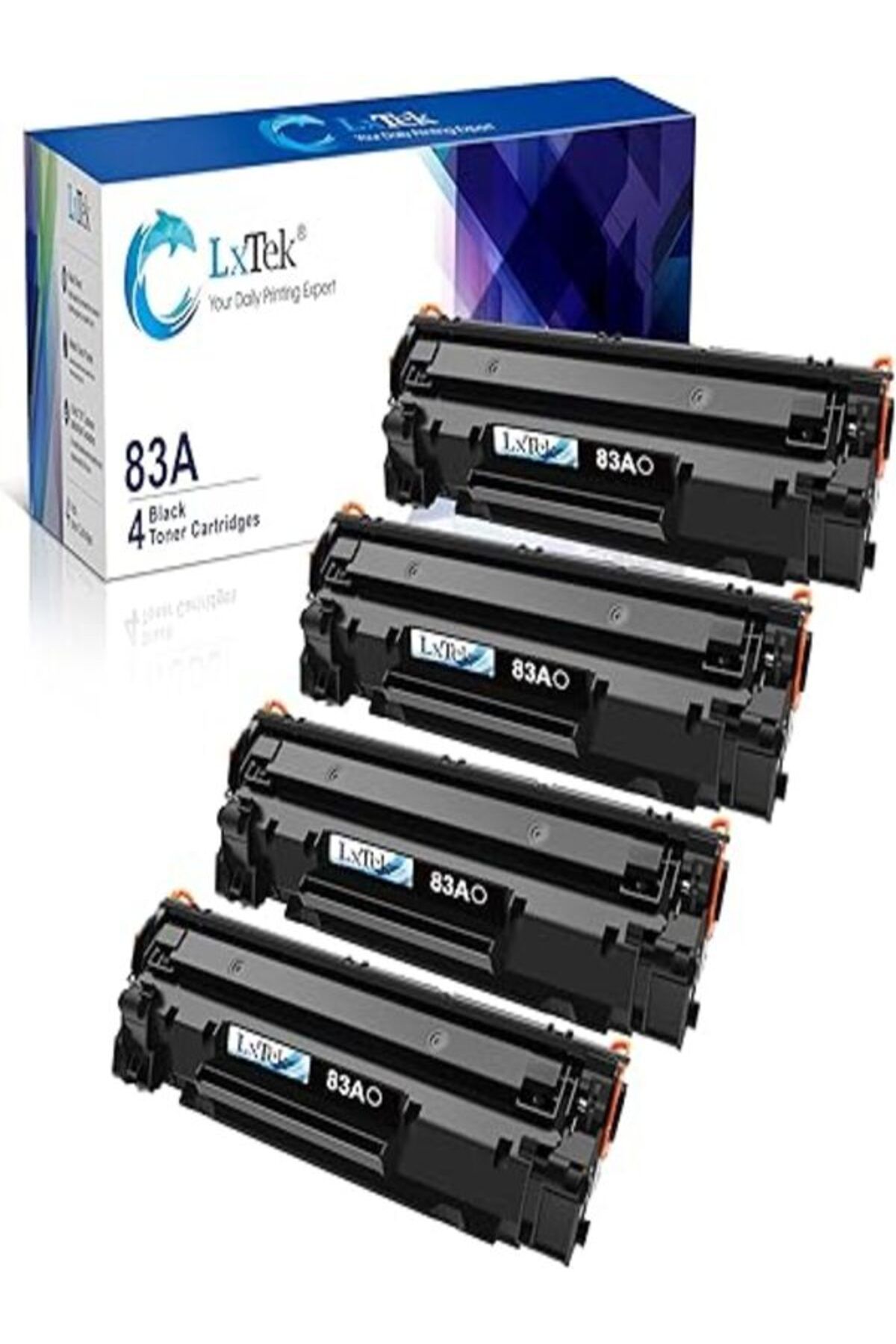 HP AURA TONER 83A MUADİL Laserjet Pro MFP M125nw M201dw M225dw M201n M125a M127fn M127fw, 4 Black