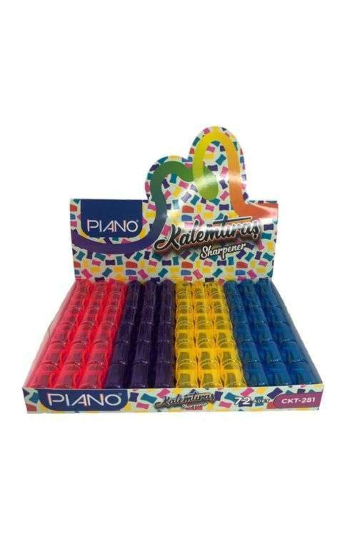 Piano Kalemtraş Tek Bıçaklı Neon