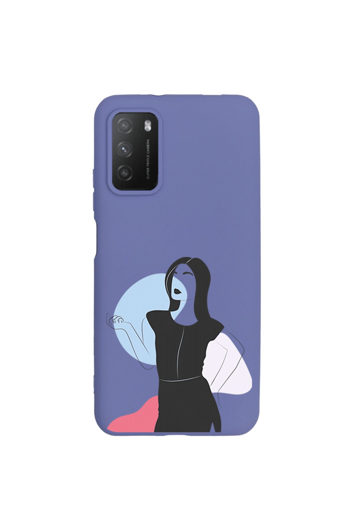 Royaleks Xiaomi Redmi 9T Lansman Kılıf - Art Woman 1