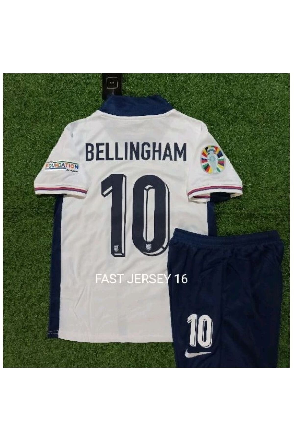 yenteks BELLİNGHAM İNGİLTERE ÇOCUK FUTBOL FORMA 4'lü Set Forma+Şort+Çorap+Bileklik