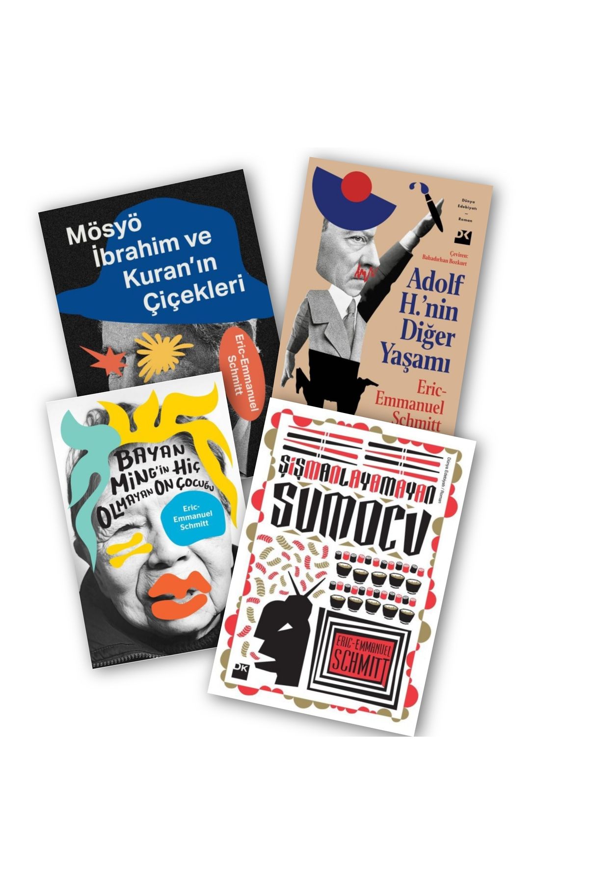 Doğan Kitap Mösyö İbrahim - Adolf H. Diğer Yaşamı - Ming - Şişmanlayamayan Sumocu Eric Schmitt 4 lü Kitap