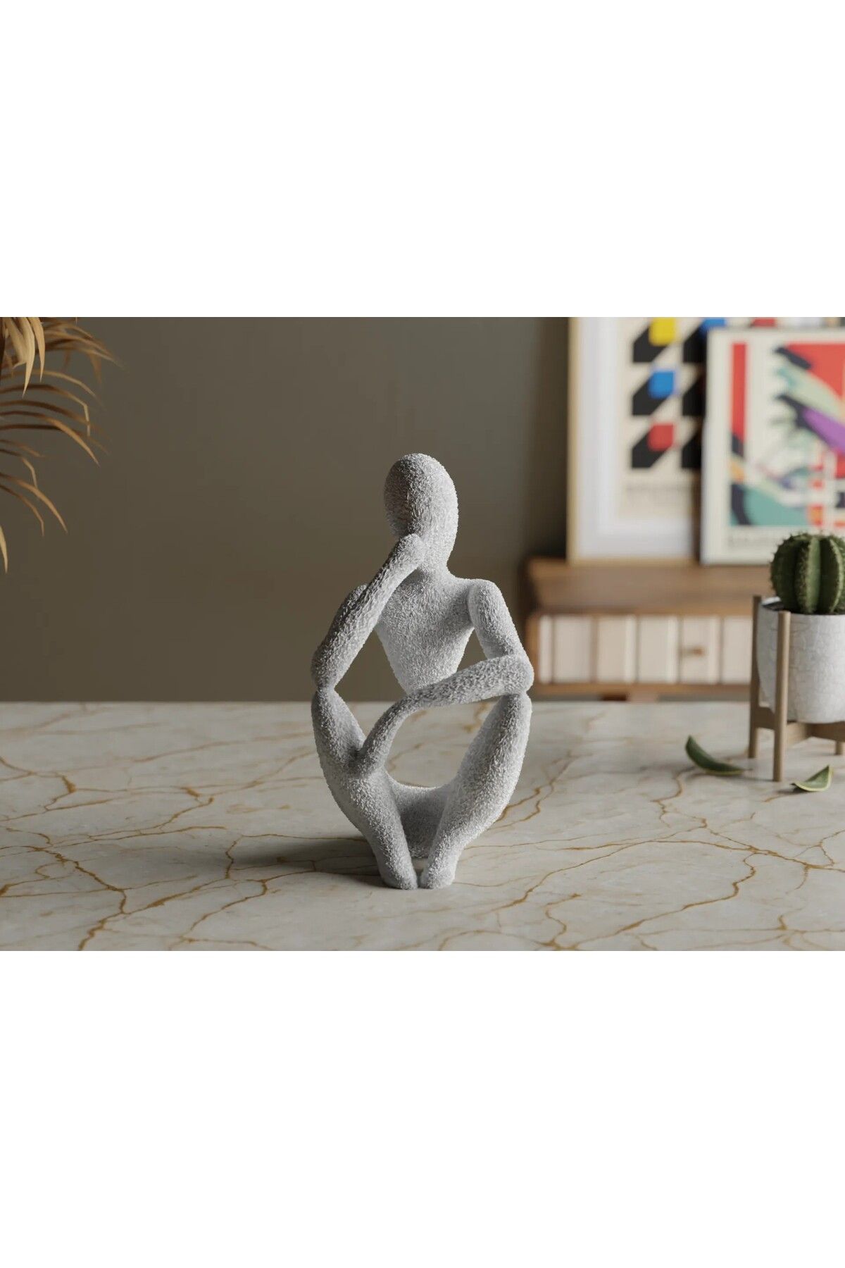 ARGÜN HEDİYELİK Düşünen Figür Dekoratif Heykel - Modern Minimal Tarz