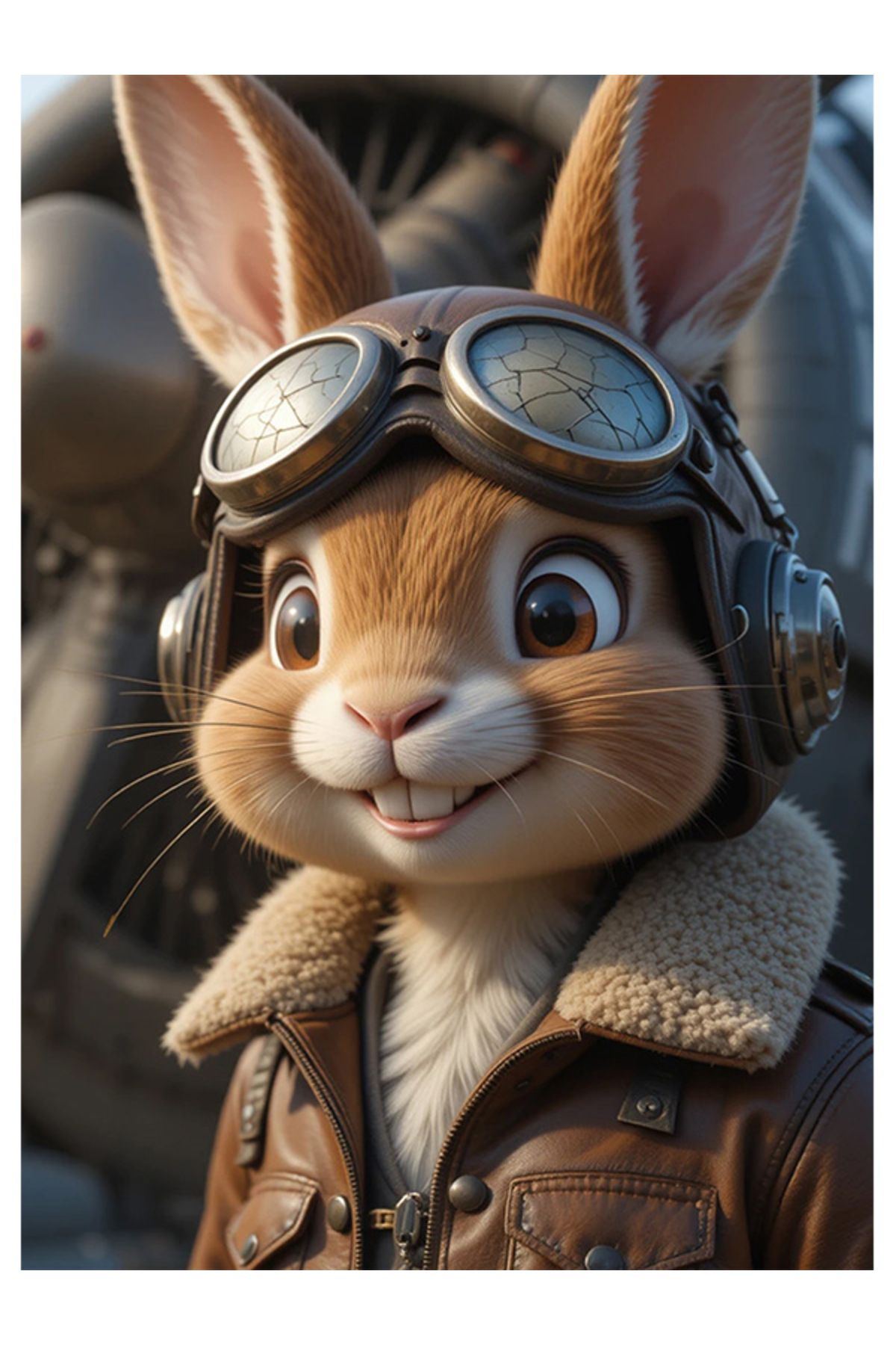 Bedeko Pilot Tavşan Ahşap Tablo