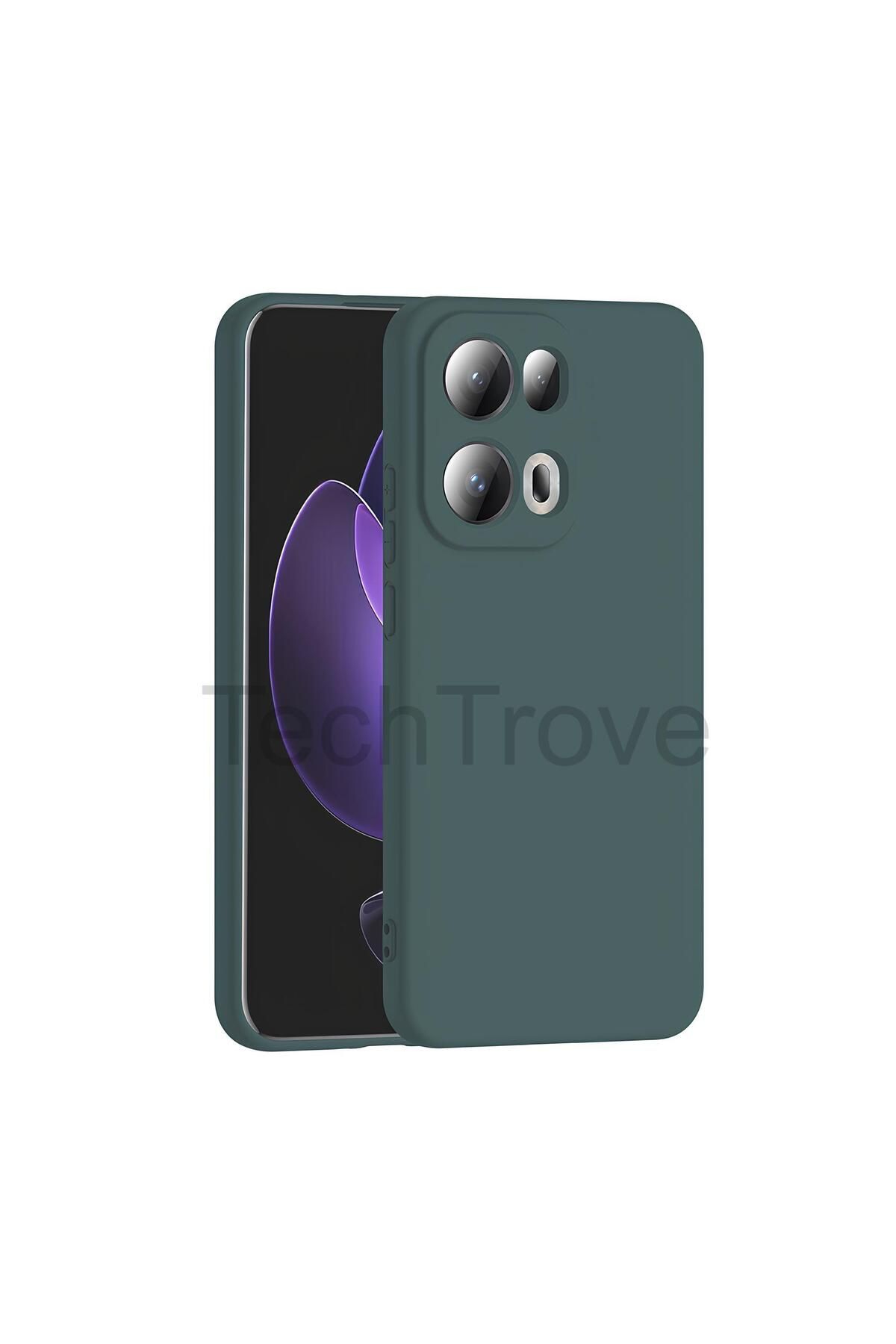 TechTrove Oppo Reno 13 Pro Kılıf İçi Kadife Süet Tasarımlı Kamera Korumalı Renkli Silikon Kapak