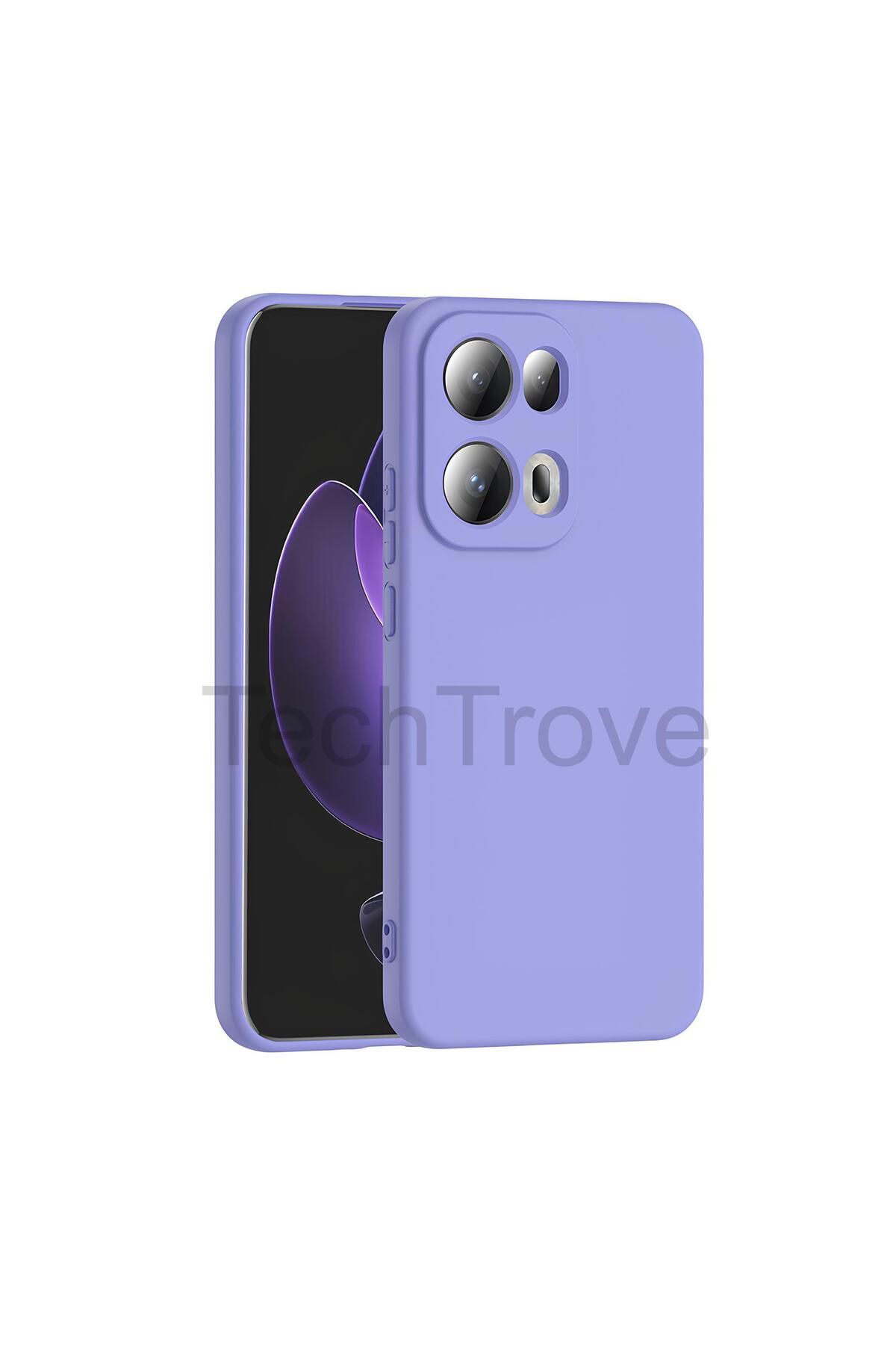 TechTrove Oppo Reno 13 Pro Kılıf İçi Kadife Süet Tasarımlı Kamera Korumalı Renkli Silikon Kapak