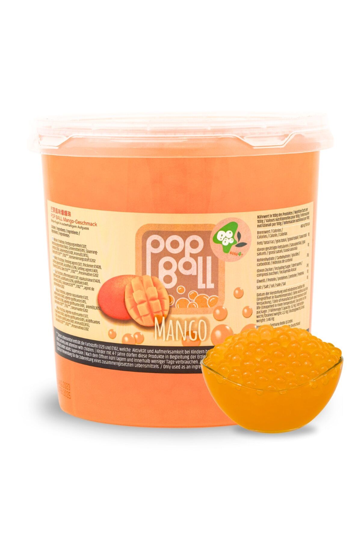 OEM Perle Popping Boba Mango, 3, 2 Kg, Efe Universe - One Size