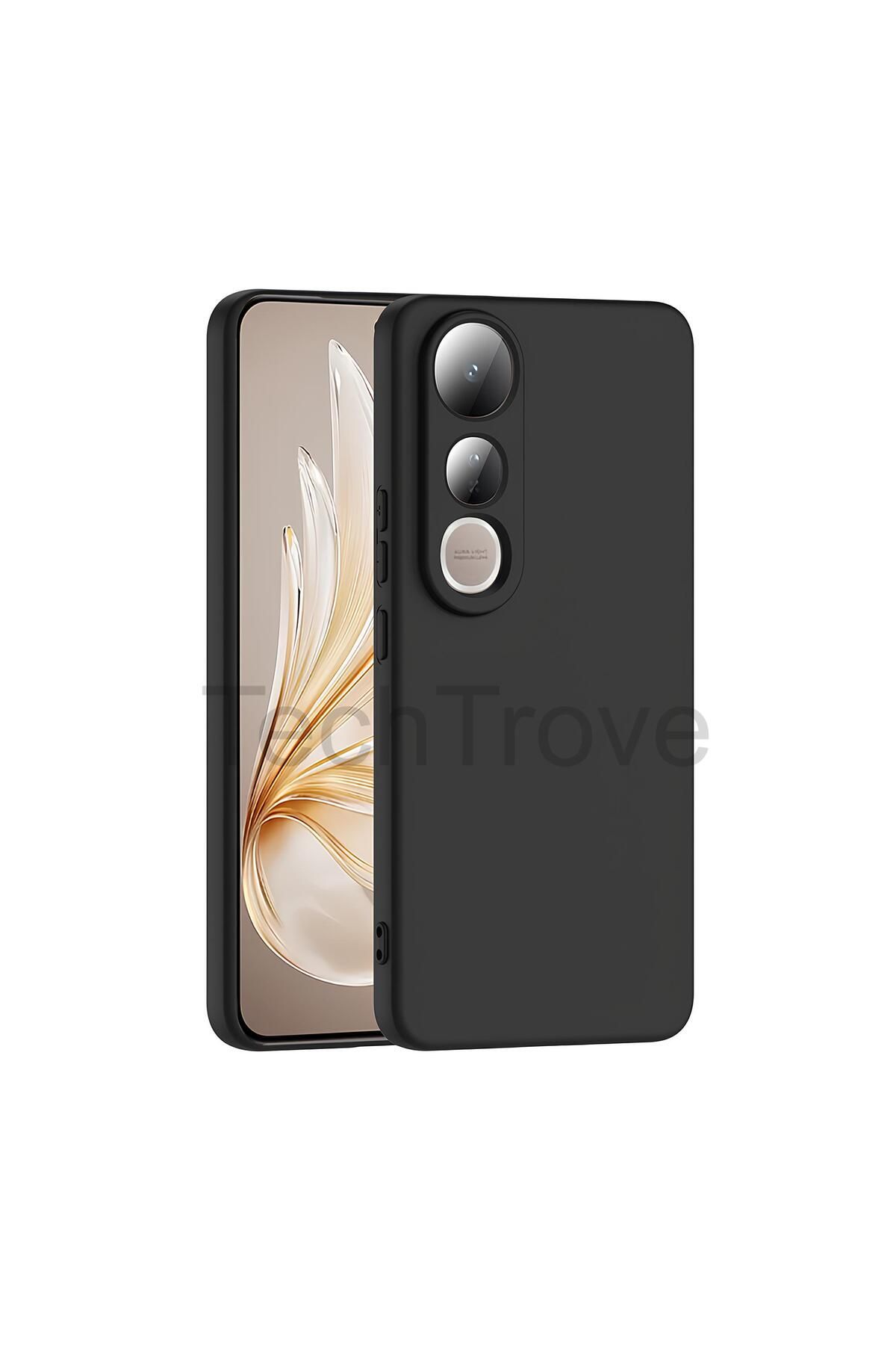 TechTrove Vivo V50 Lite 4G Kılıf İçi Kadife Süet Tasarımlı Kamera Korumalı Renkli Silikon Kapak