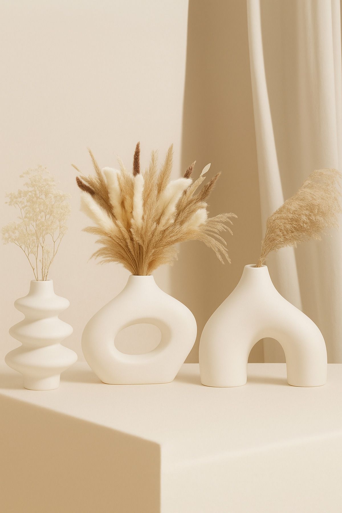 Minima Art Studio Yeni Sezon İskandinav Tarzı Bohem 11 cm Vazo Pinterest Pampas Vazosu Dekoratif Salon Aksesuarı