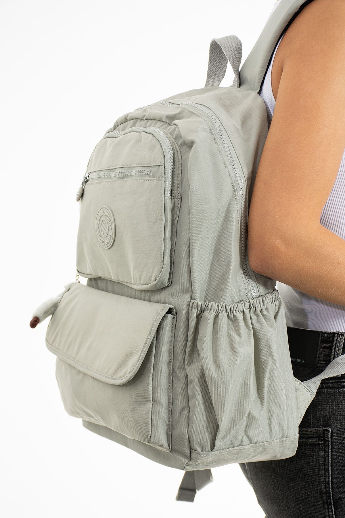 OLDSO Sanmorris Unisex Suya Dayanıklı Kumaş Laptop Bölmeli Büyük Boy Okul ve Seyahat Sırt Çantası 3016