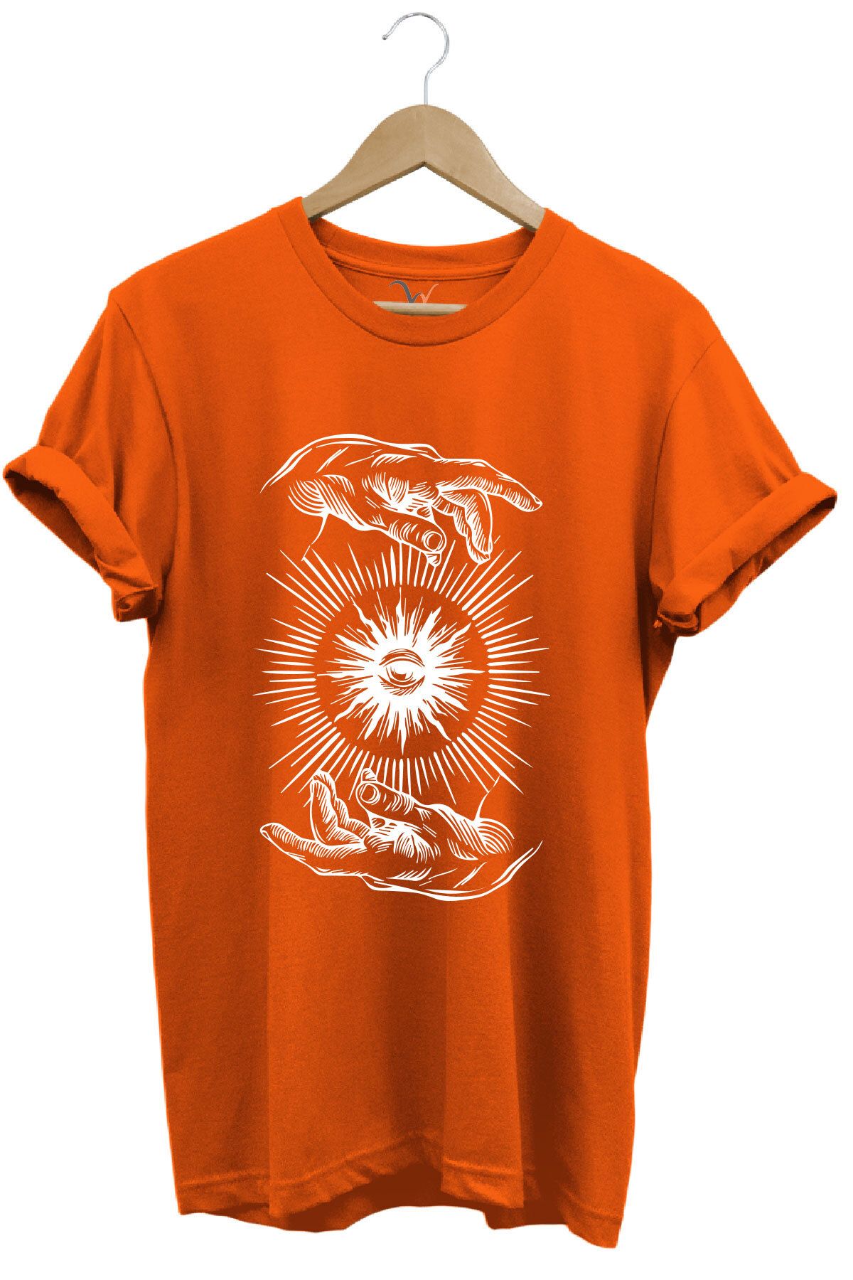 onsrawear Yaratılış Temalı %100 Pamuk Basic T-shirt