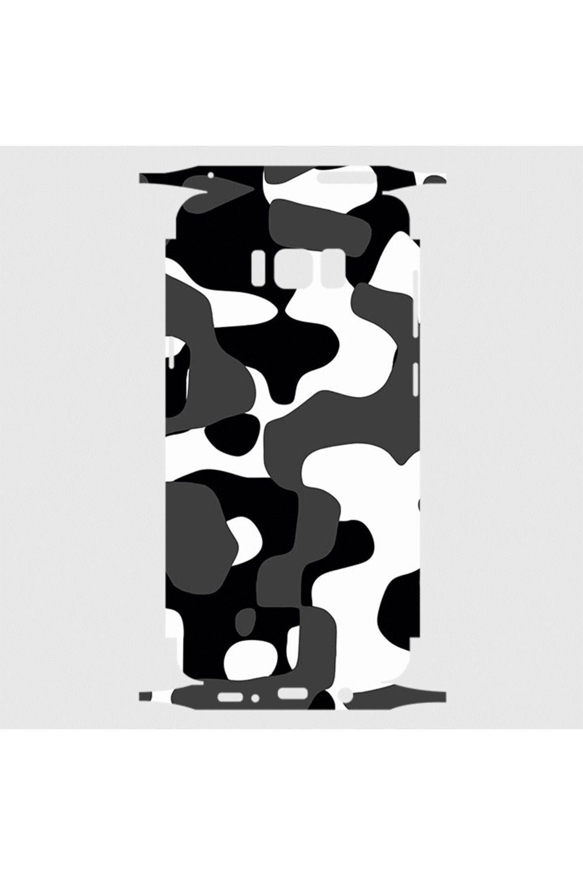 Royaleks Samsung S8 Telefon Kaplama - Grey Camouflage