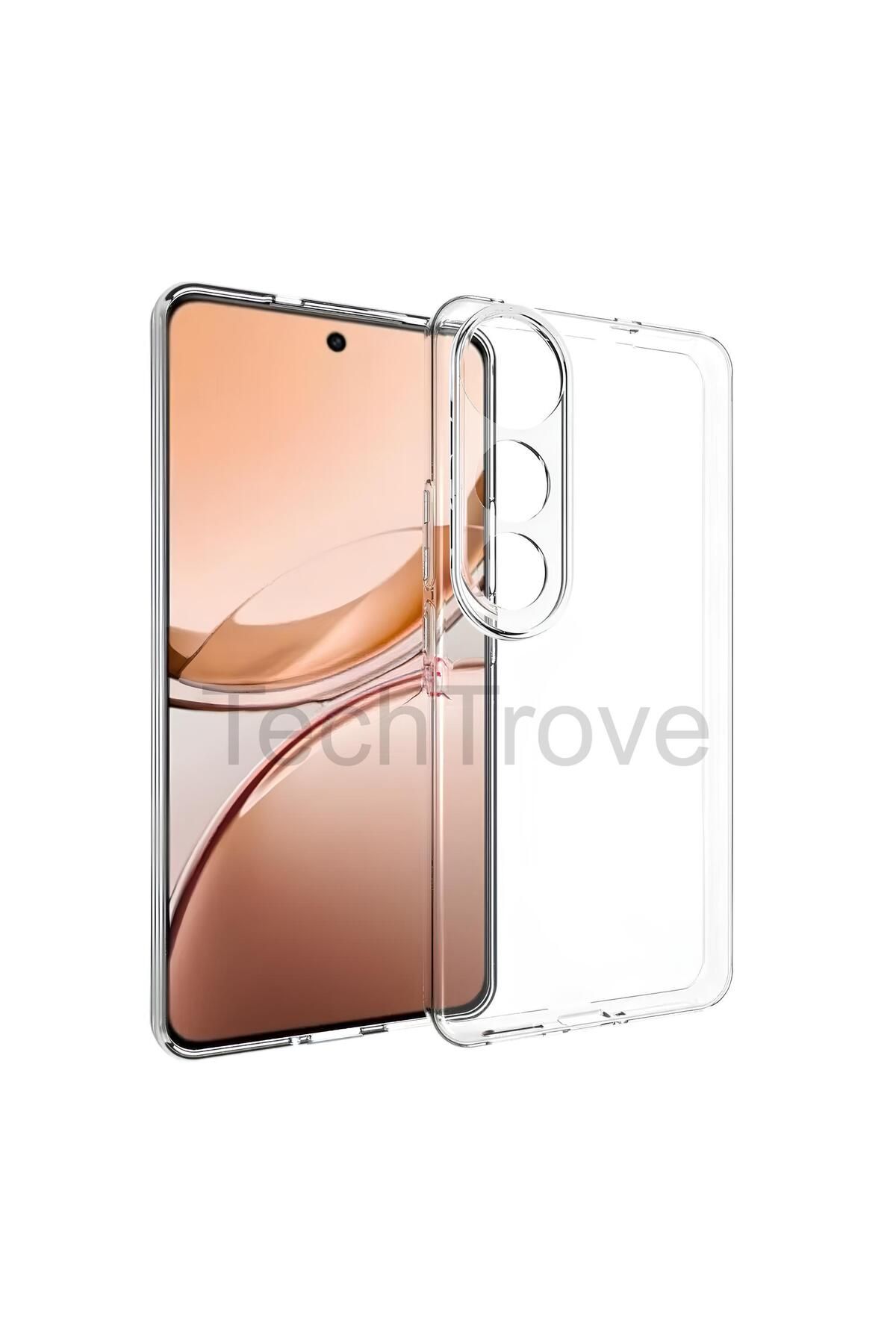 TechTrove Vivo V50 Lite 4G Kılıf Kamera Korumalı Kılıf Esnek ve Şeffaf Tpu Silikon Kapak