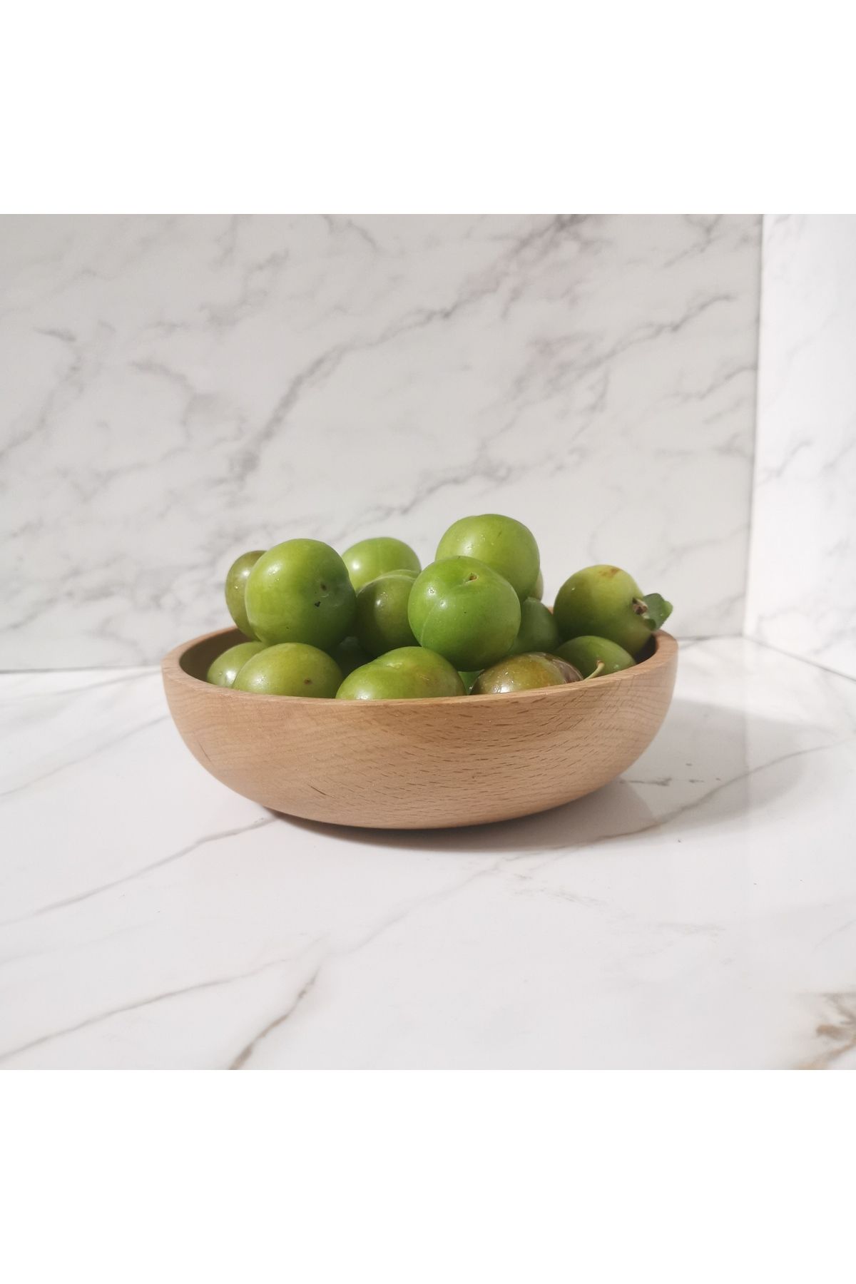 ayrawood 16 cm el yapımı doğal kase dekor çerezlik meyve tabağı
