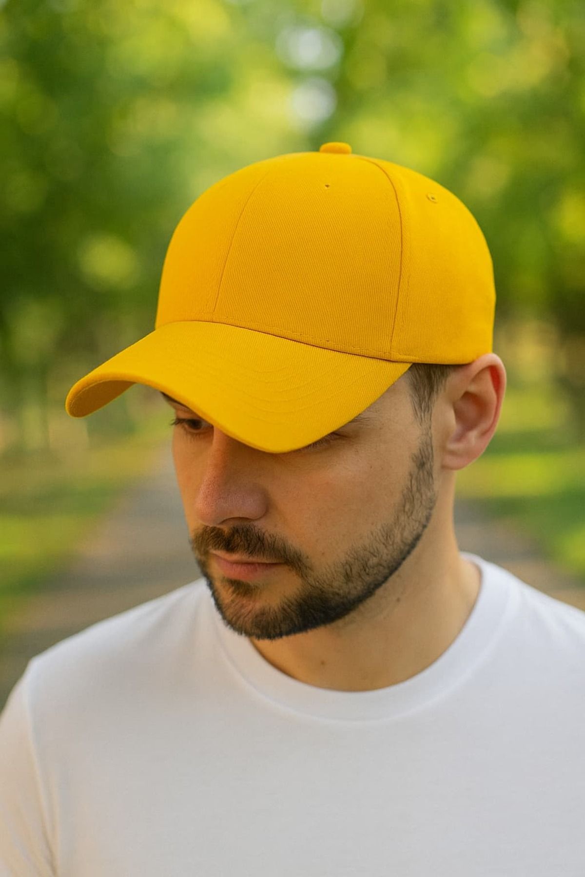 WOHOME Unisex Basic Cap Düz Şapka- Erkek -