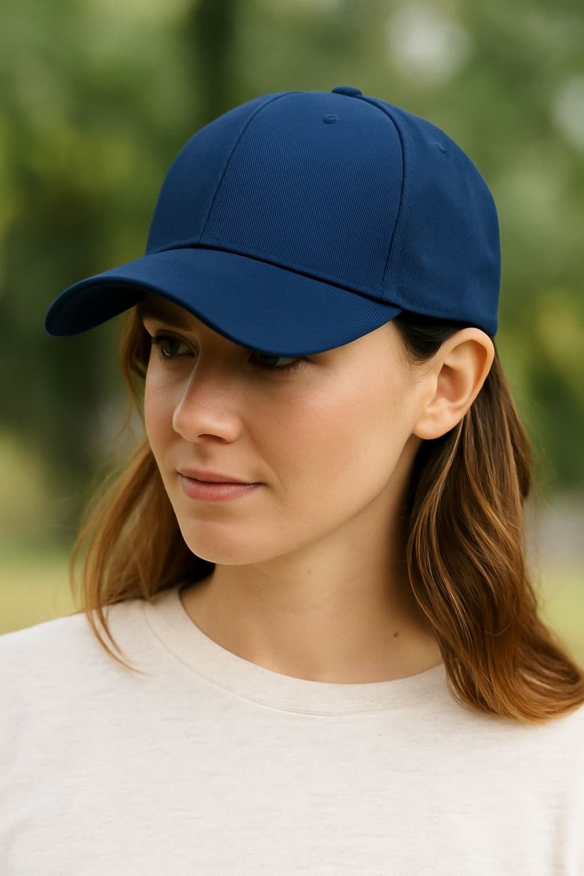 WOHOME Unisex Basic Cap Düz Şapka-Kadın Şapka-