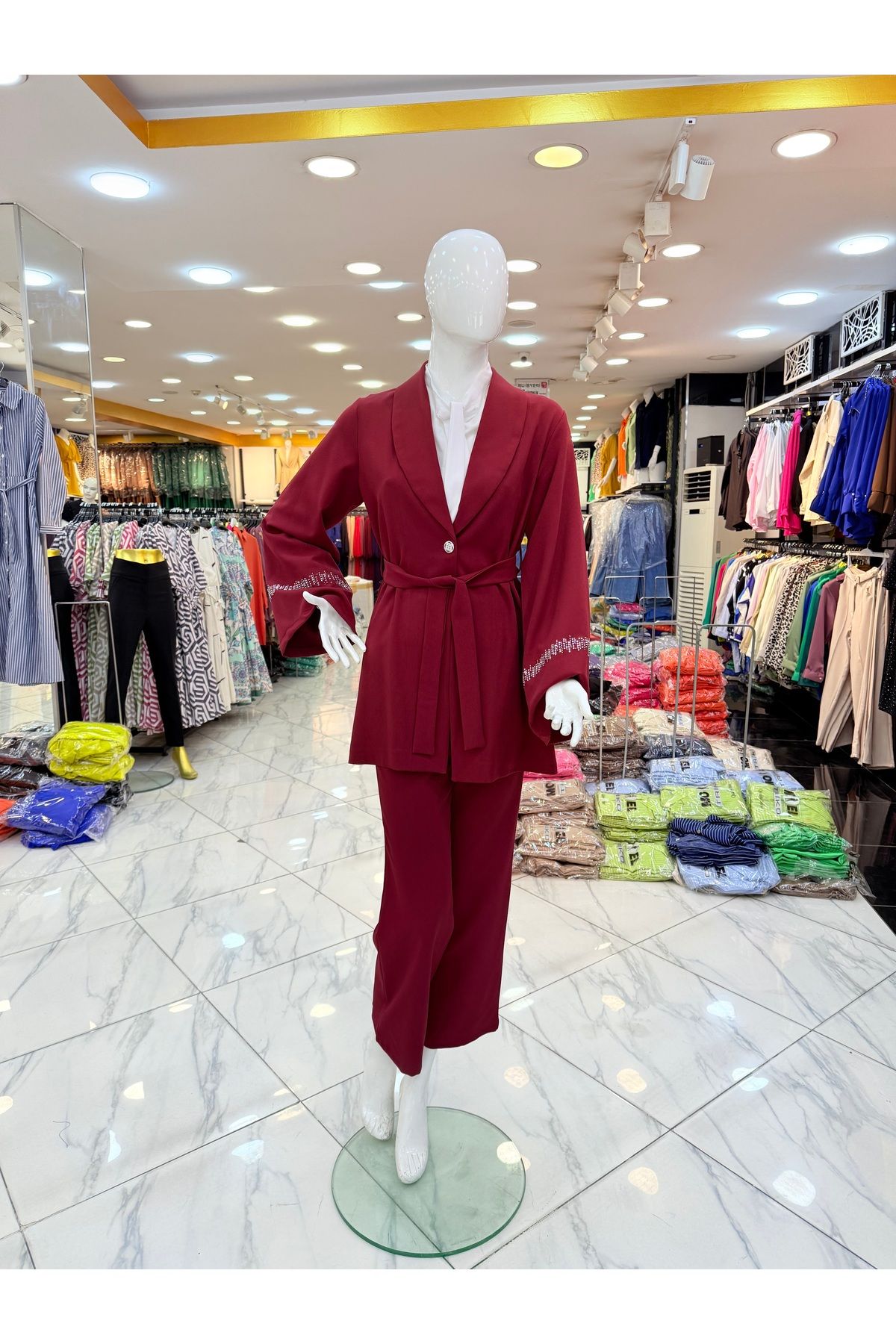 MC Boutique Kolu Taşlı Double Kadın Takım®️