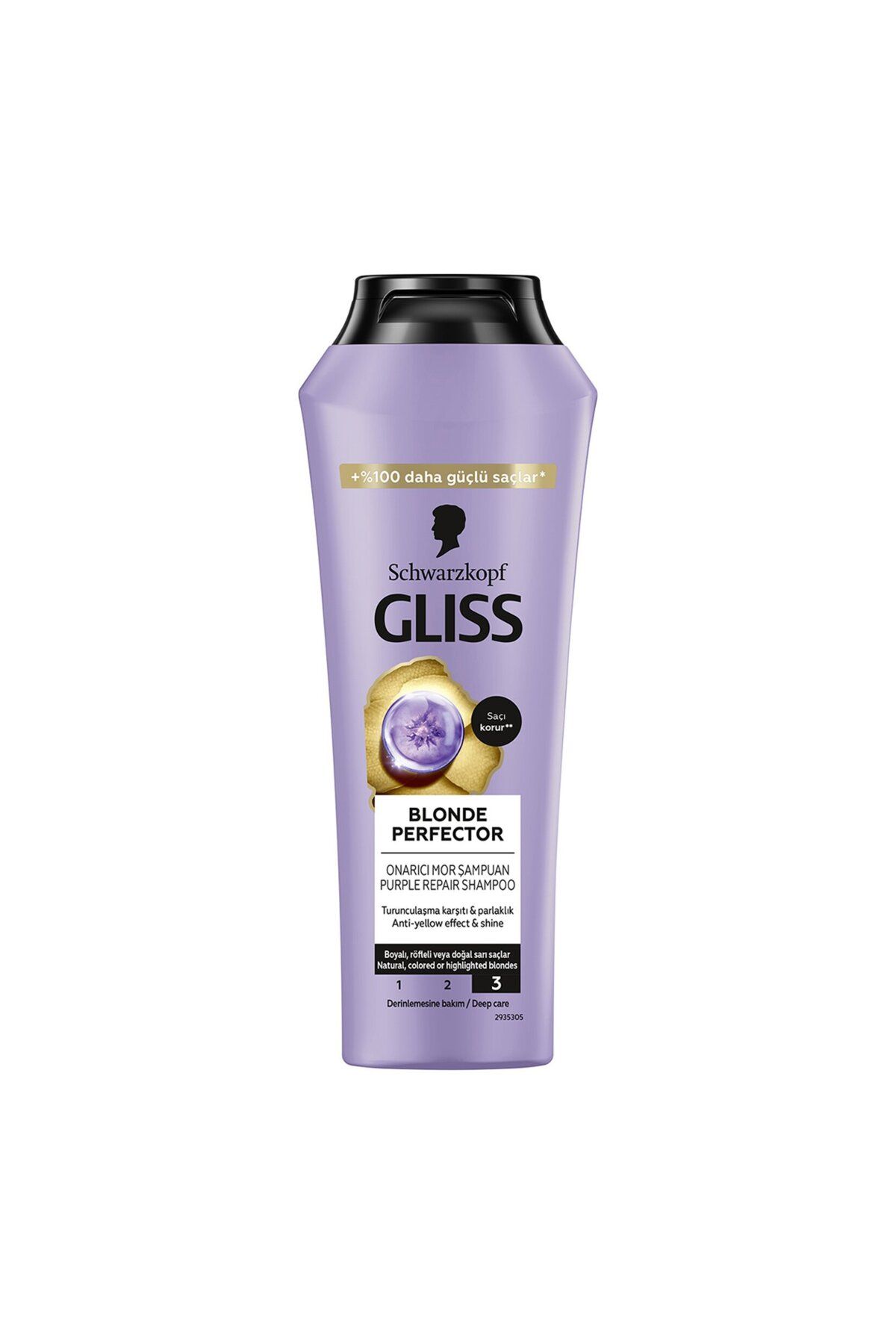 Gliss Blonde Perfector Onarıcı Mor Şampuan 250 Ml