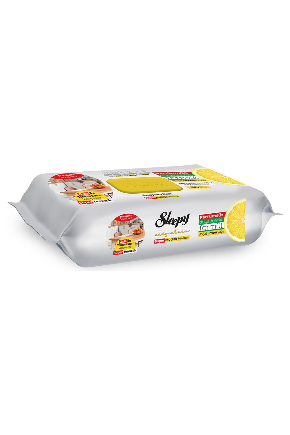 Sleepy Mutfak Havlusu Doğal Limon Yağlı 50'li