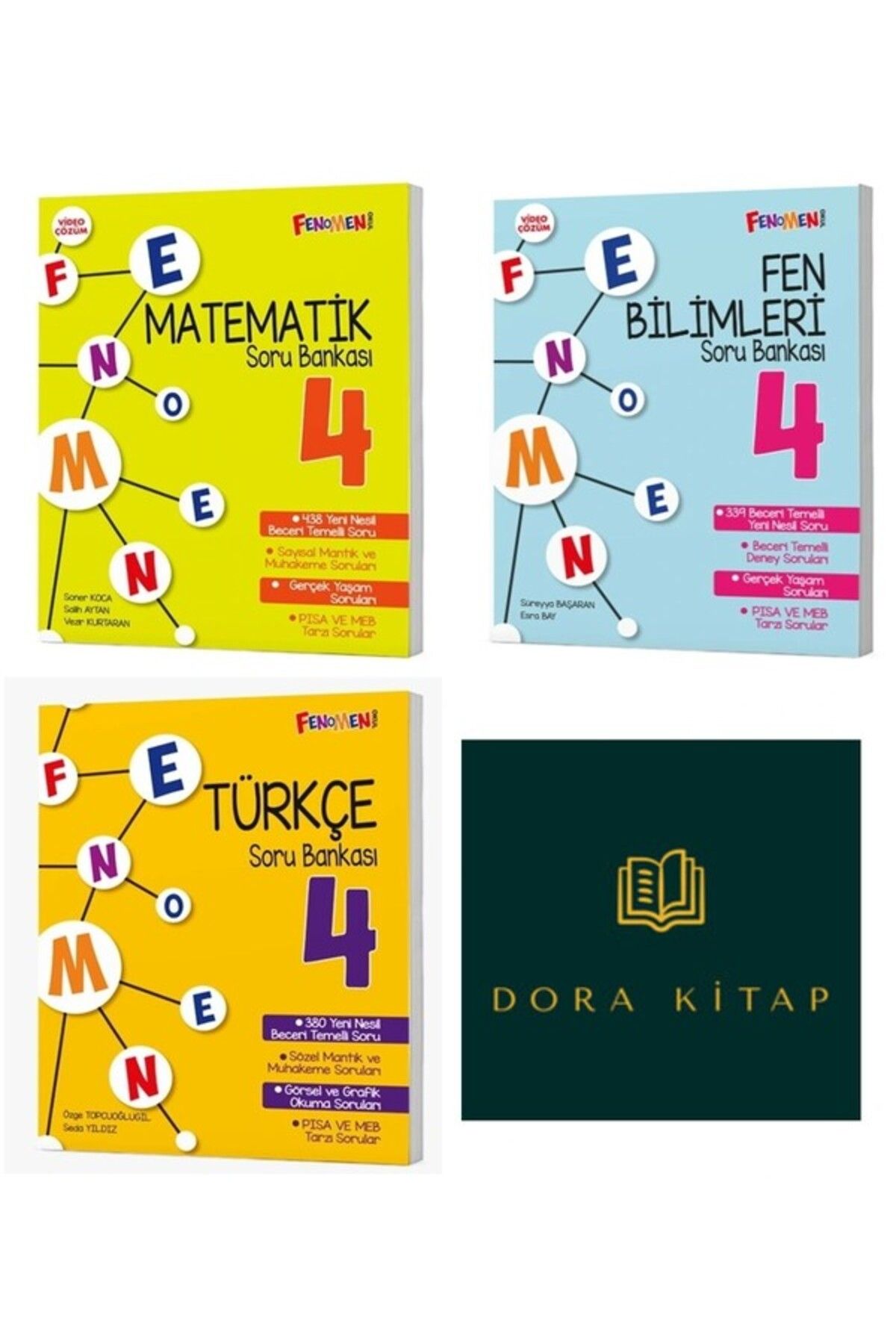 Fenomen Yayıncılık 4. Sınıf Matematik Fen Bilimleri ve Türkçe Soru Bankası