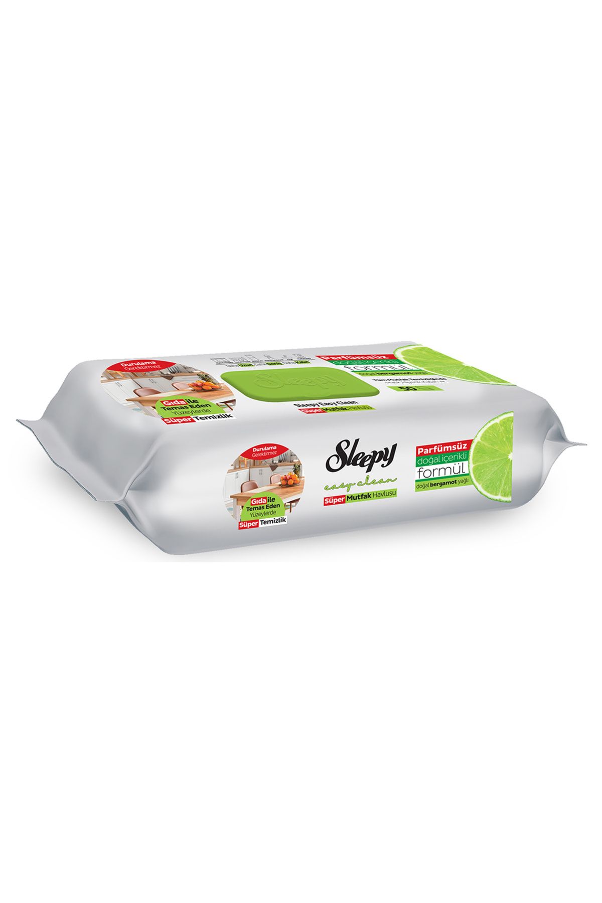 Sleepy Mutfak Havlusu Doğal Bergamot Yağlı 50'li