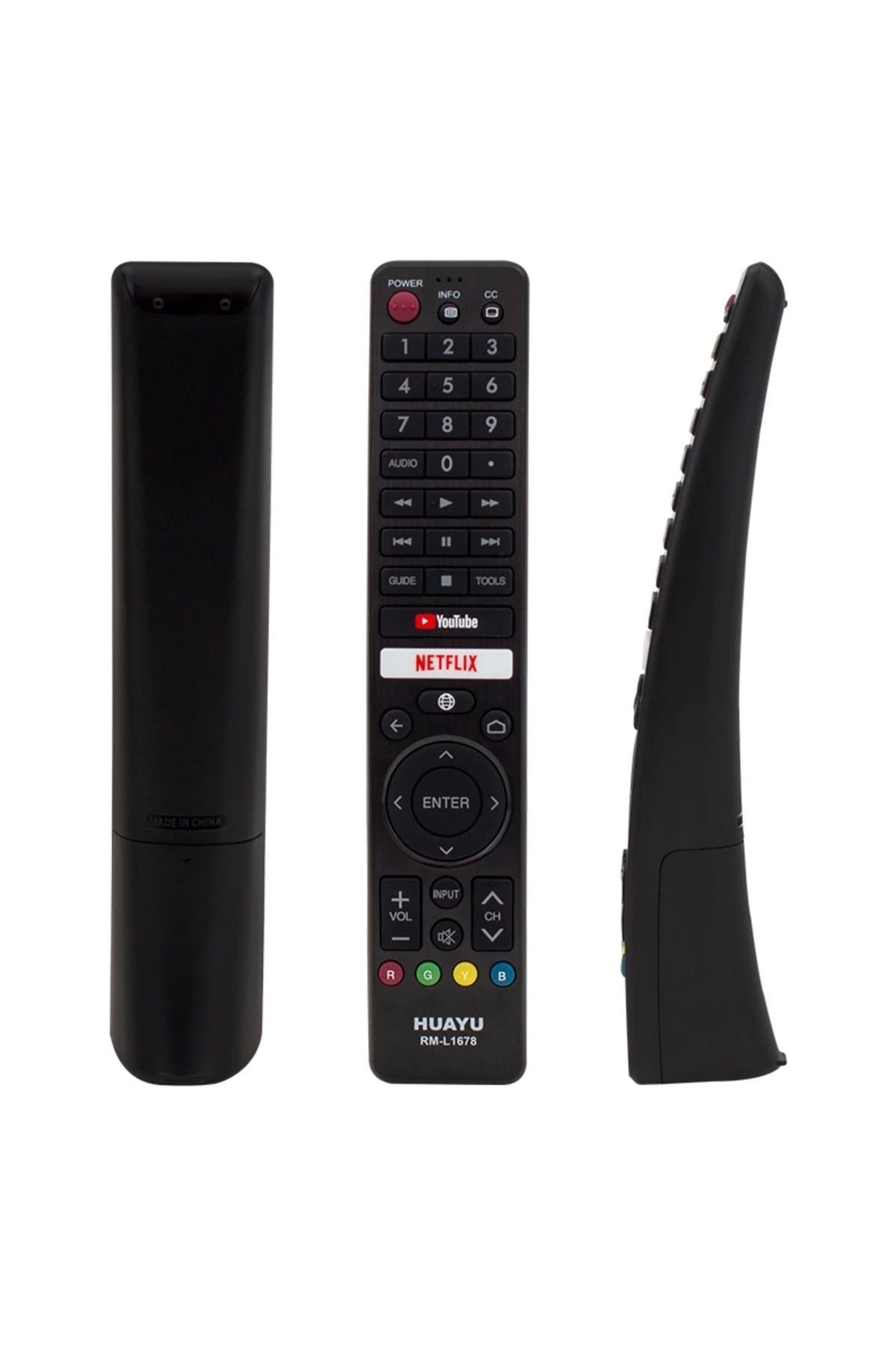 Miravm Huayu Kl Rm-l1678 Sharp Netflıx-youtube Ses Komutlu Mikrofonlu Tuşlu Lcd-led Tv Kumanda (4172)