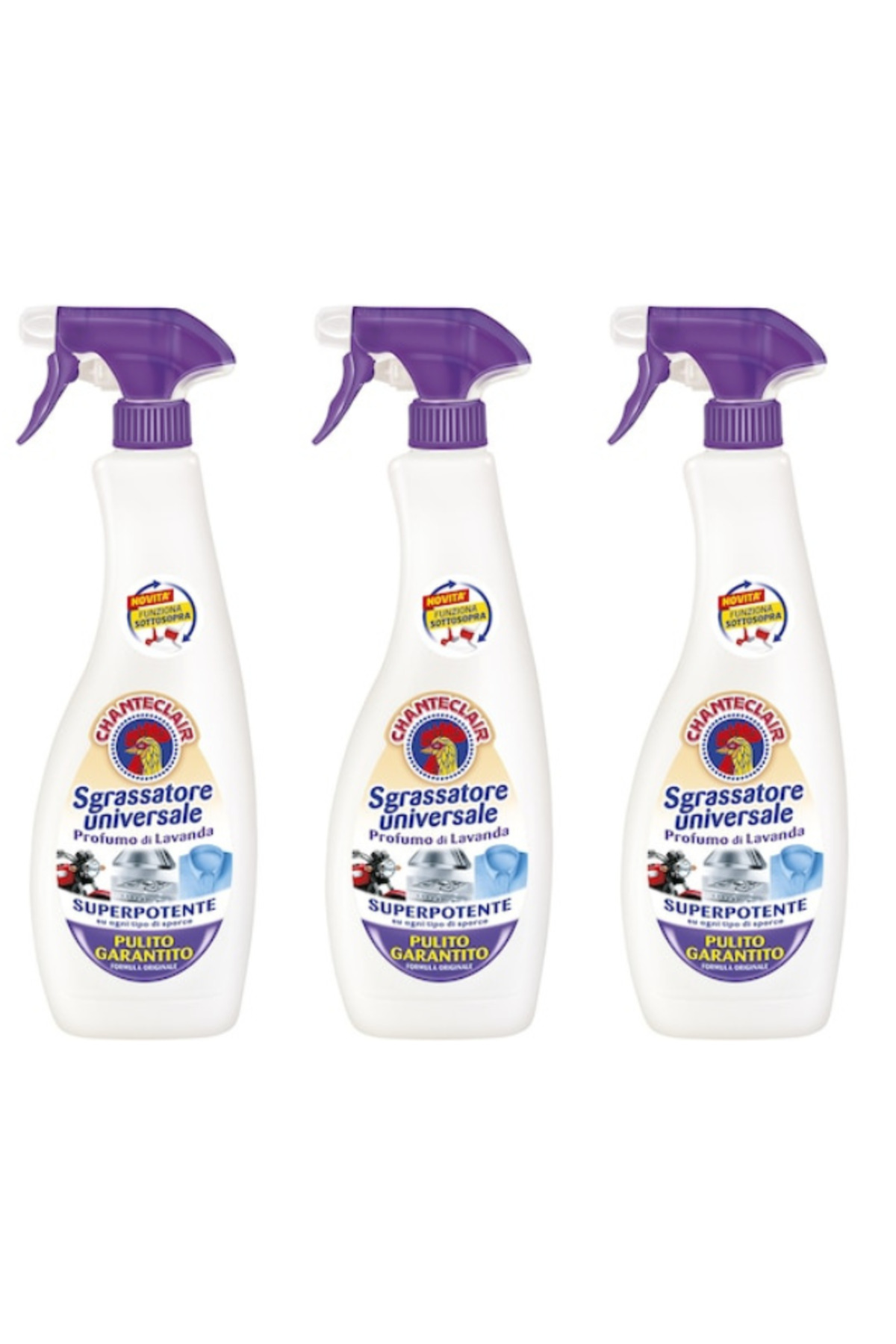 chante clair Balení 3 ks univerzálního odmašťovače s levandulí, 600 ml