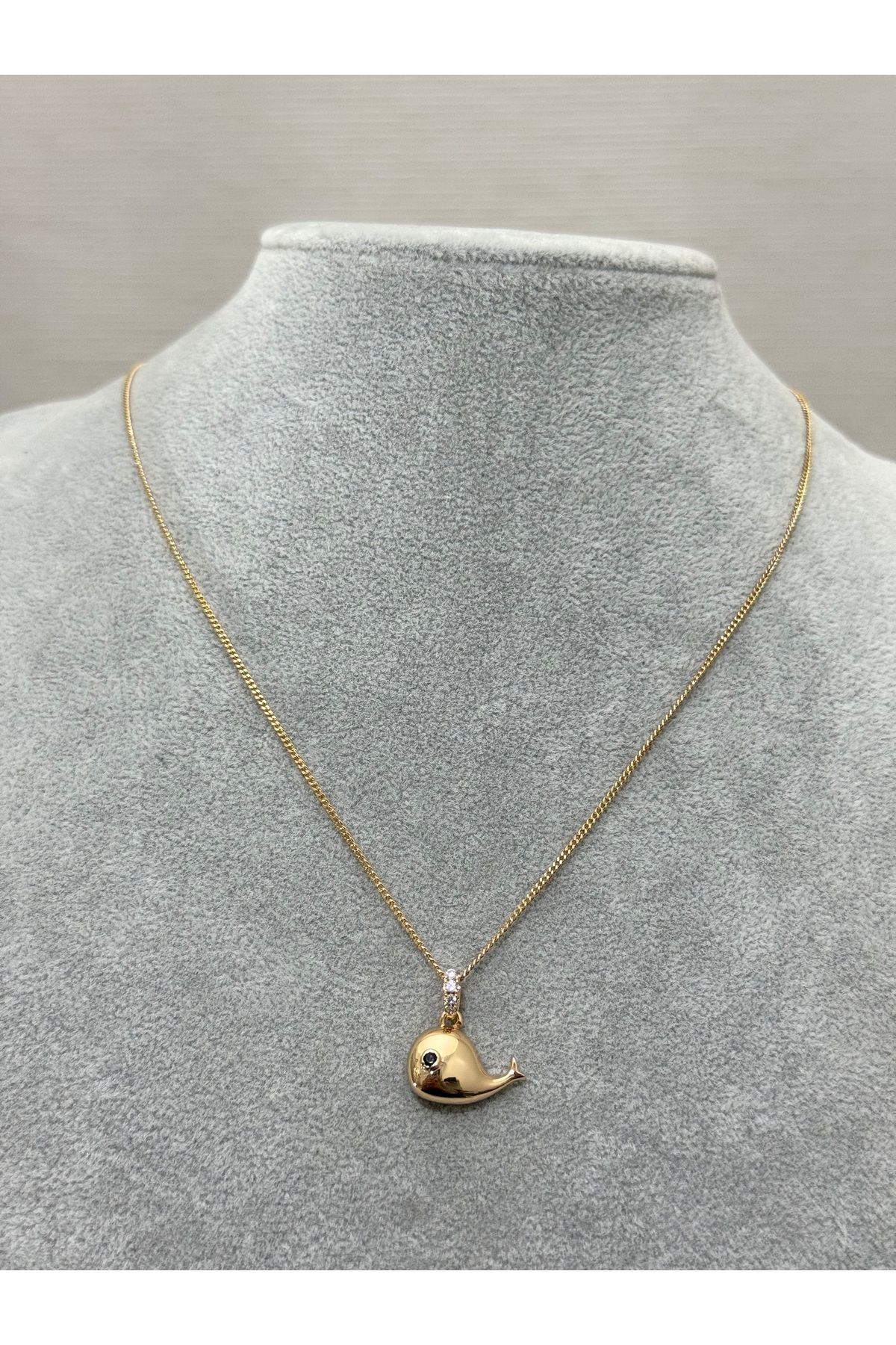 XUPING JEWELRY 316L balıklı taşlı çelik kolye paslanmaz kararmaz