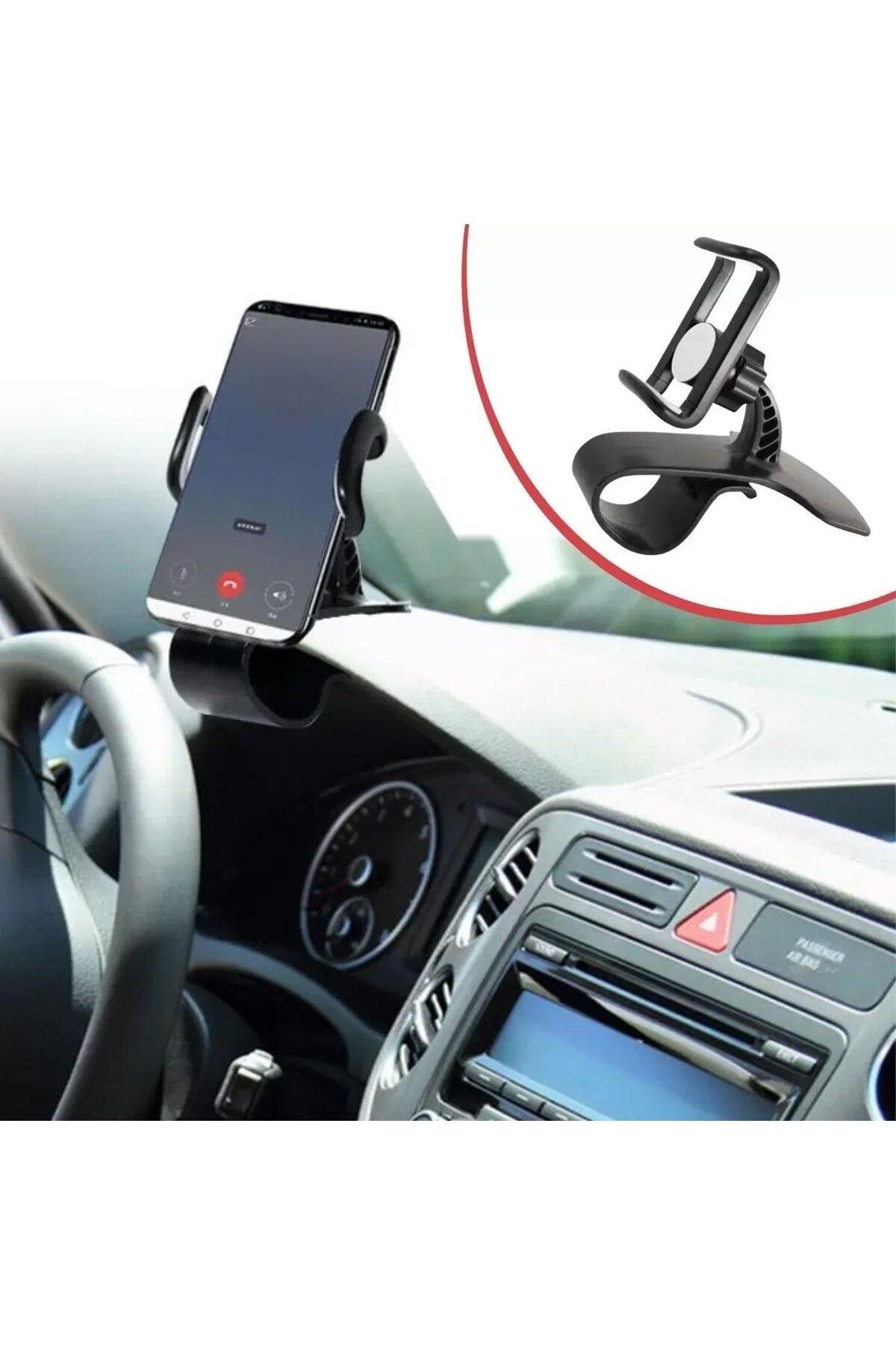 Canpay Oto Araba Araç İçi Gösterge Paneli Telefon Tutucu Görüşü Engellemez, Sabit Kaymaz Taban Güçlü Tutucu