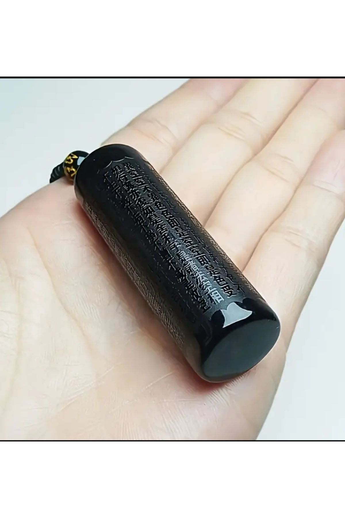 ORGANICYOU LIXI Erkekler ve Kadınlar için Bohem Obsidyen Dua Boncuklu Kolye
