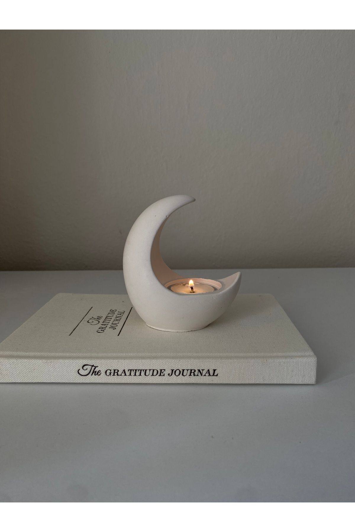 bliss store Ay mumluk Tealight mumluk Ay şeklinde mum tutacağı