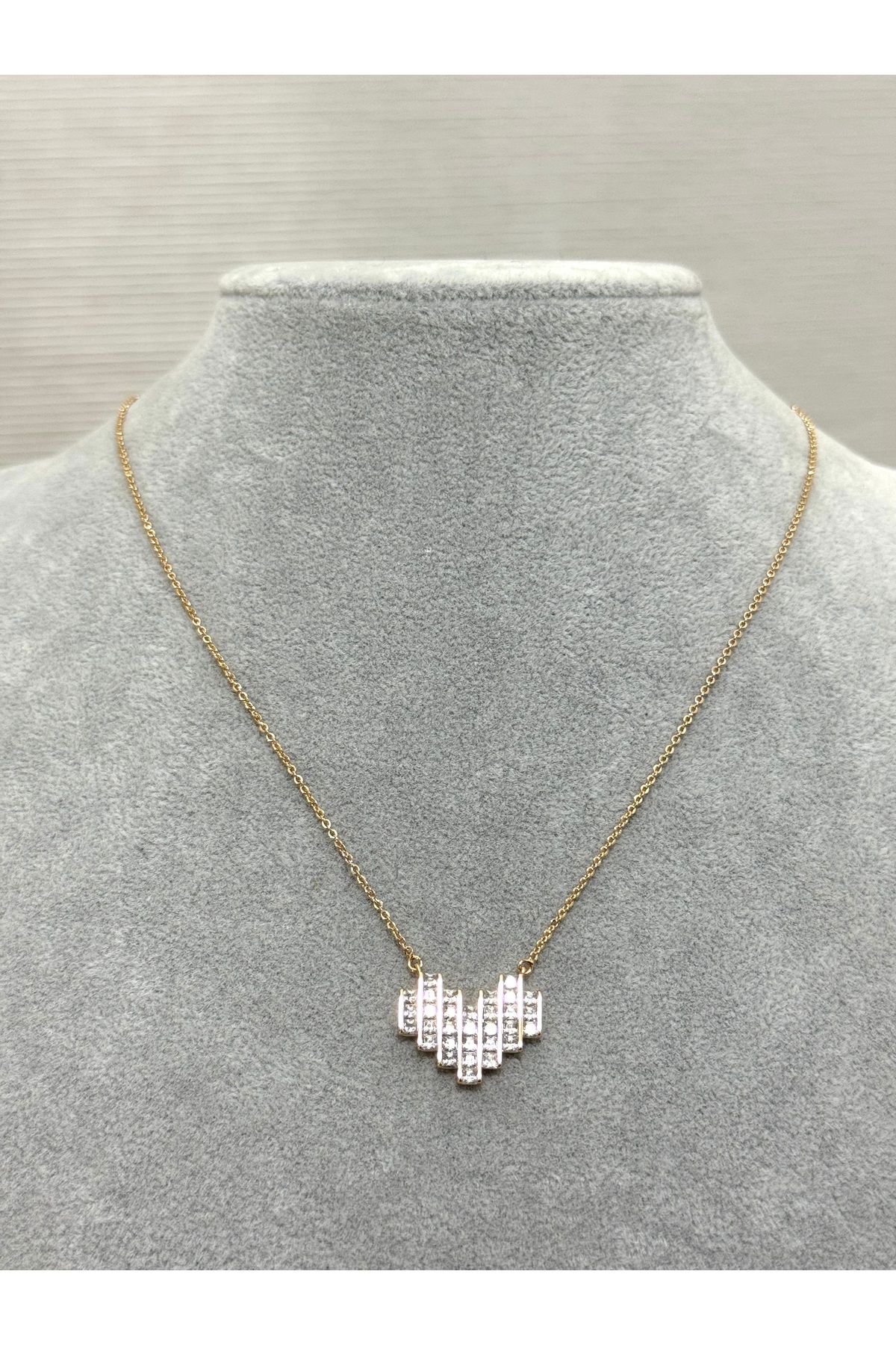 XUPING JEWELRY 316L kalpli taşlı çelik kolye paslanmaz kararmaz