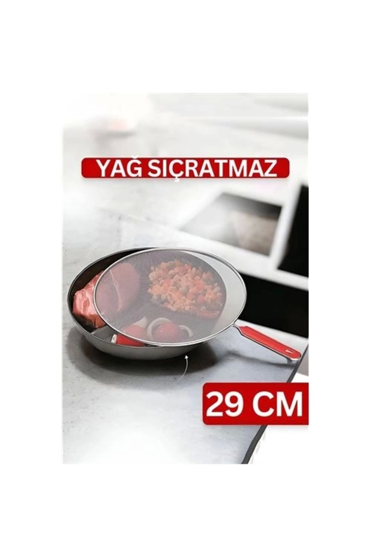No8 Home Flou Kızartma Yağ Sıçratmaz ve Un Eleği