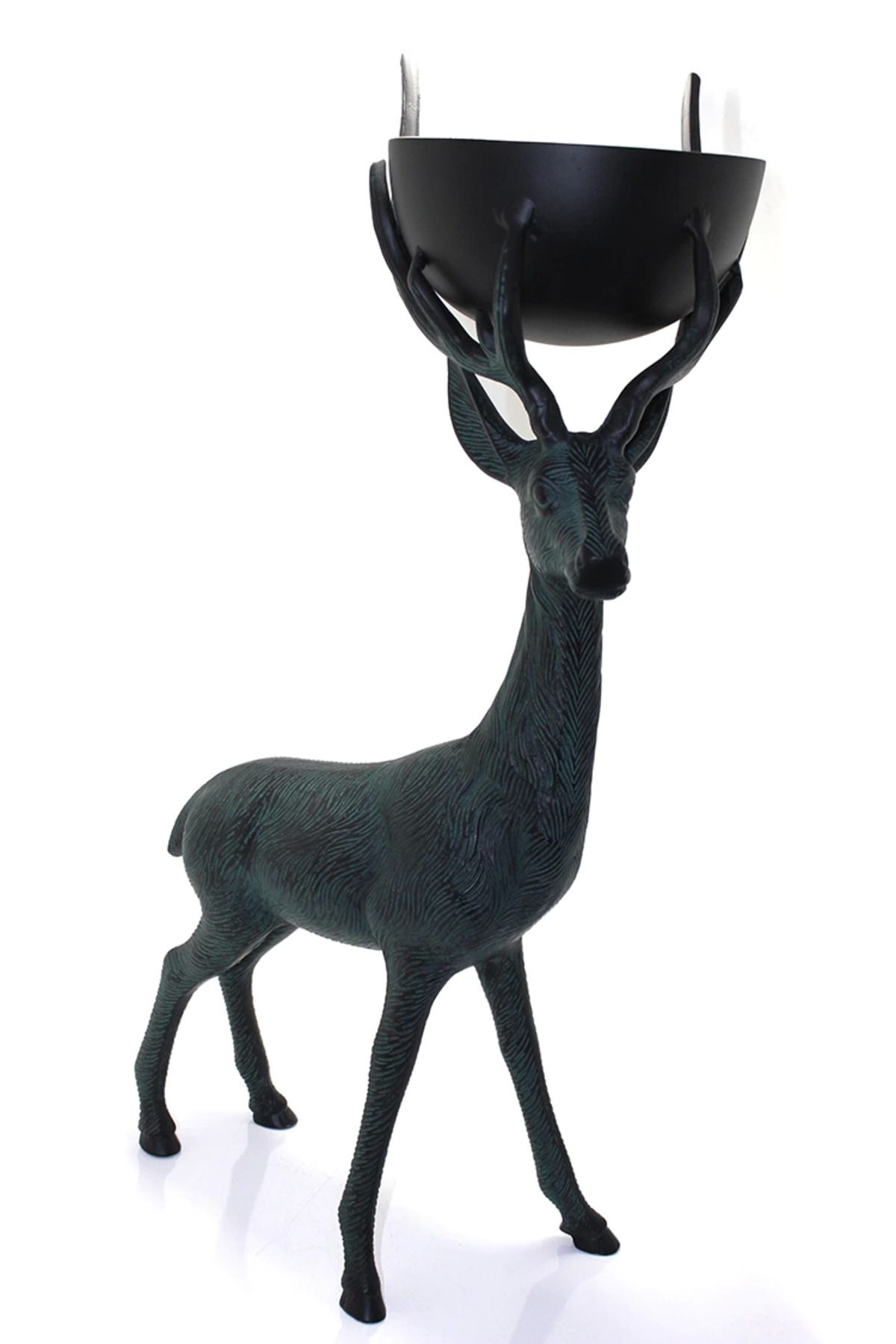 Heez Metal Geyikli Kase 75 Cm